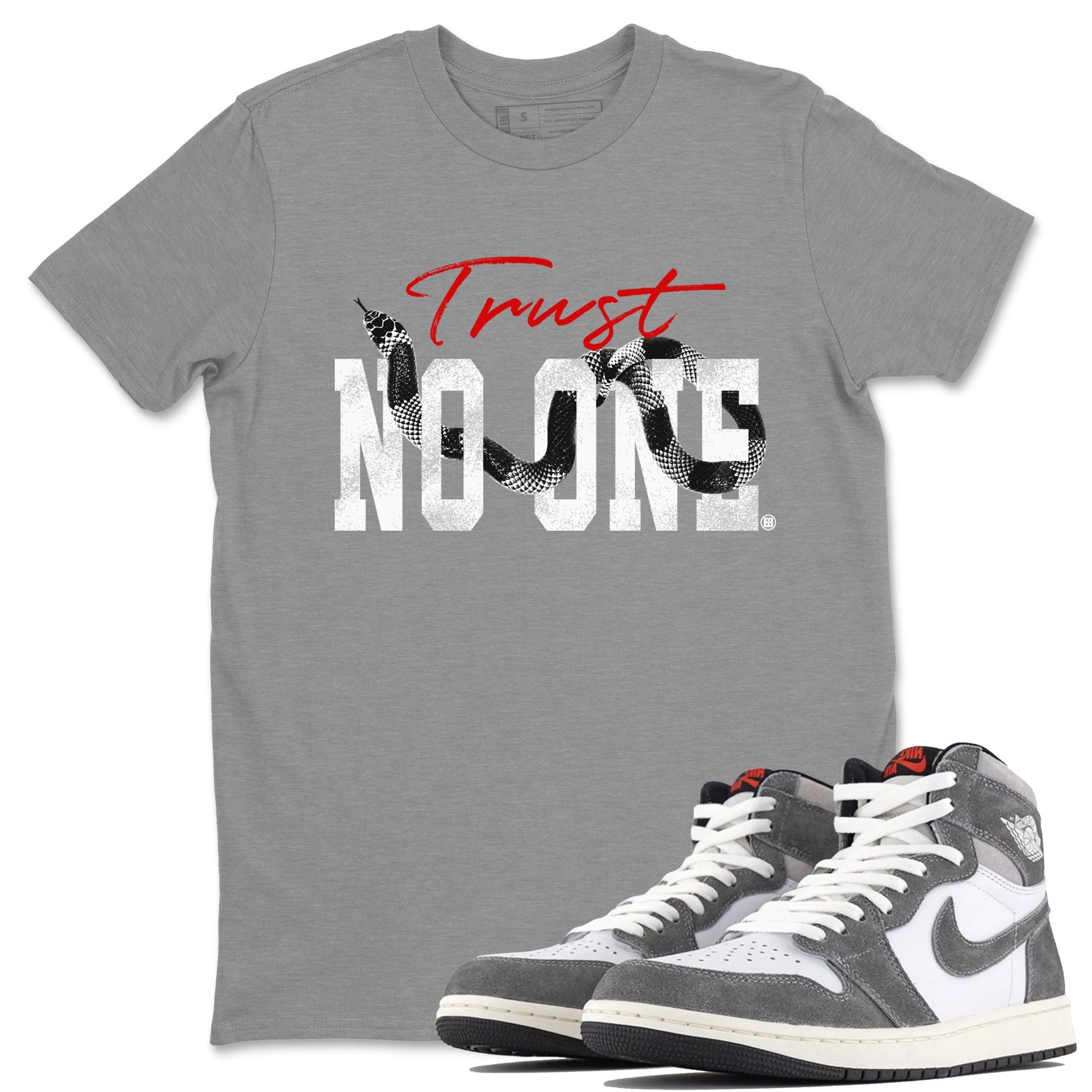 Trust No One Unisex Tops - Air Jordan 1 Washed Heritage