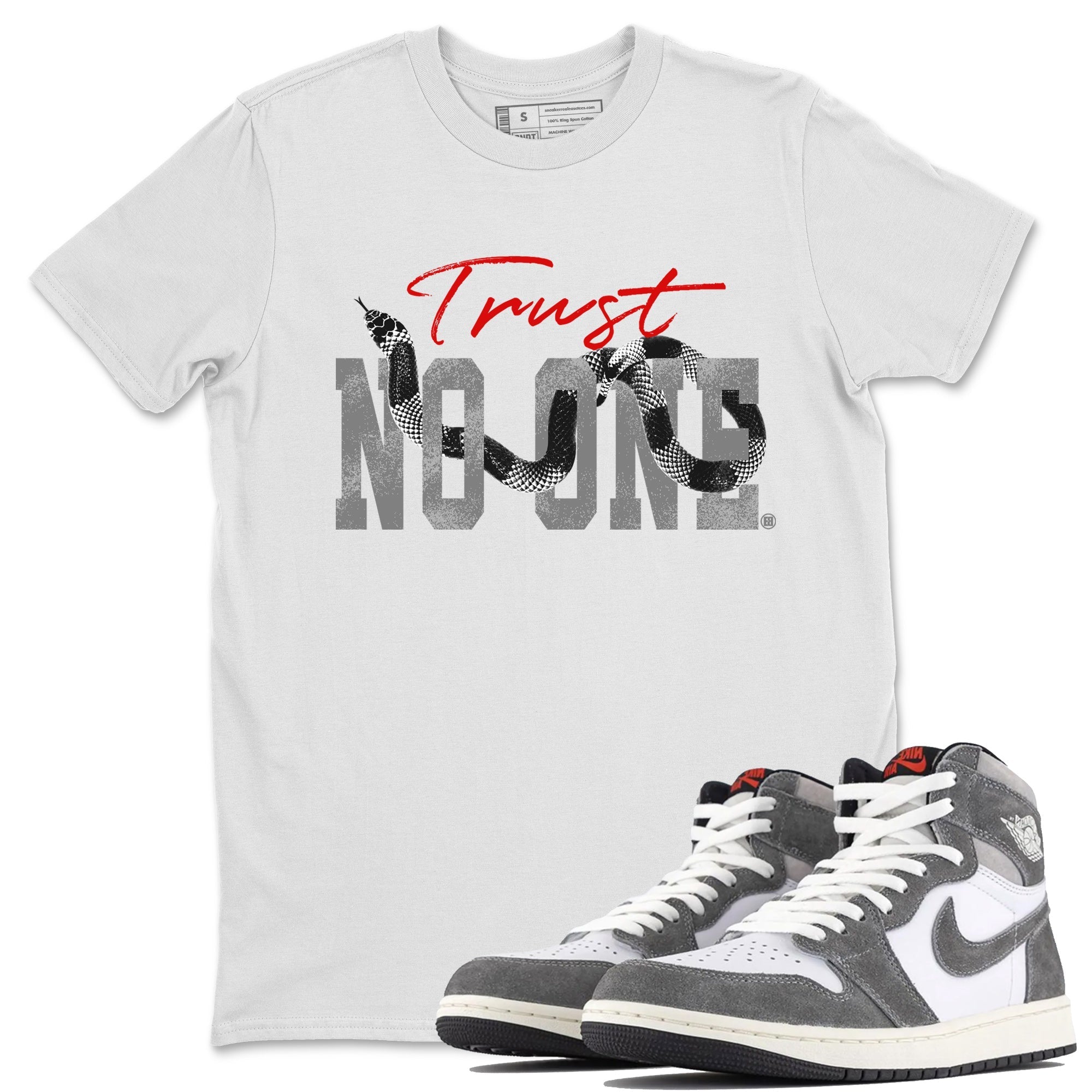 Trust No One Unisex Tops - Air Jordan 1 Washed Heritage