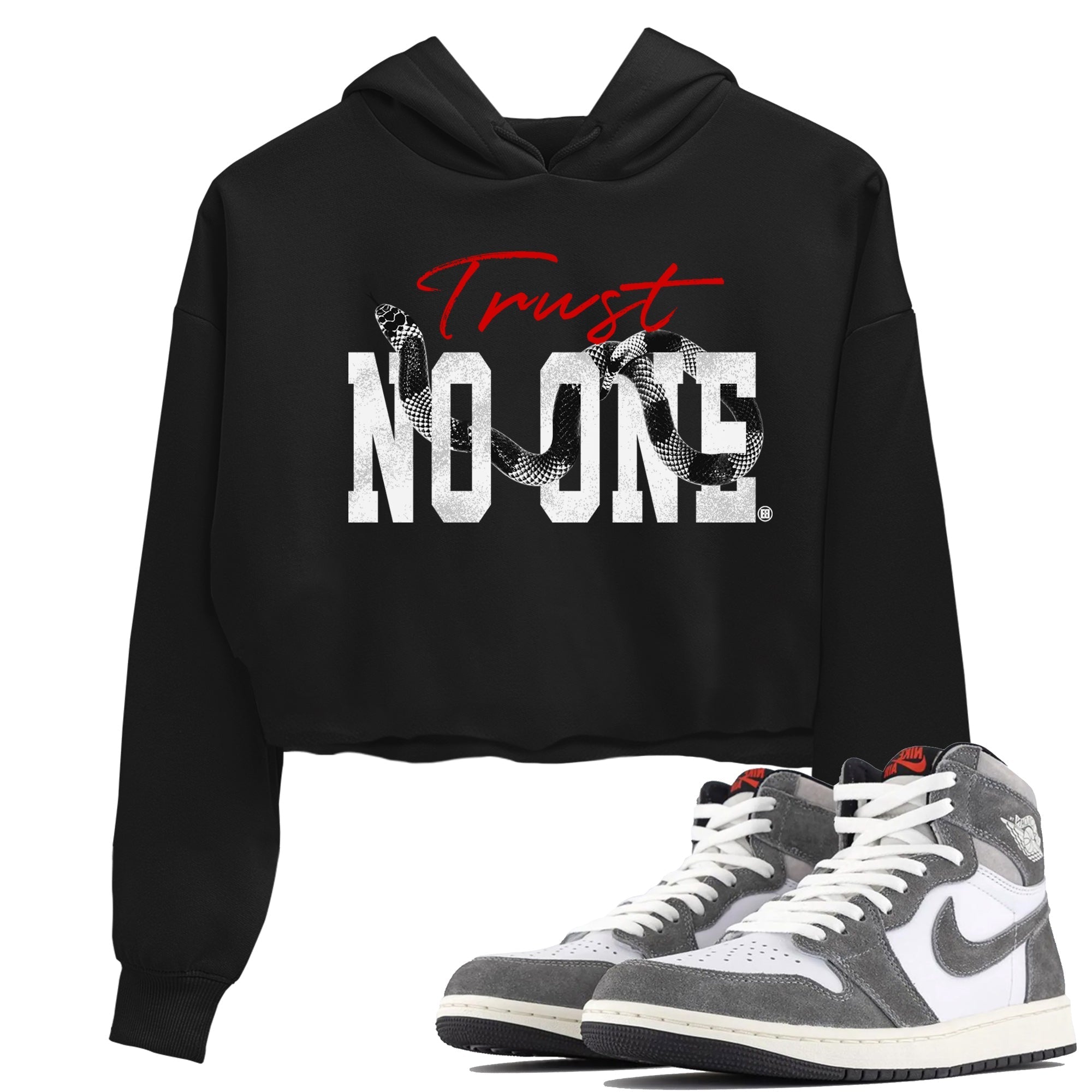 Trust No One Women's Tops - Air Jordan 1 Washed Heritage