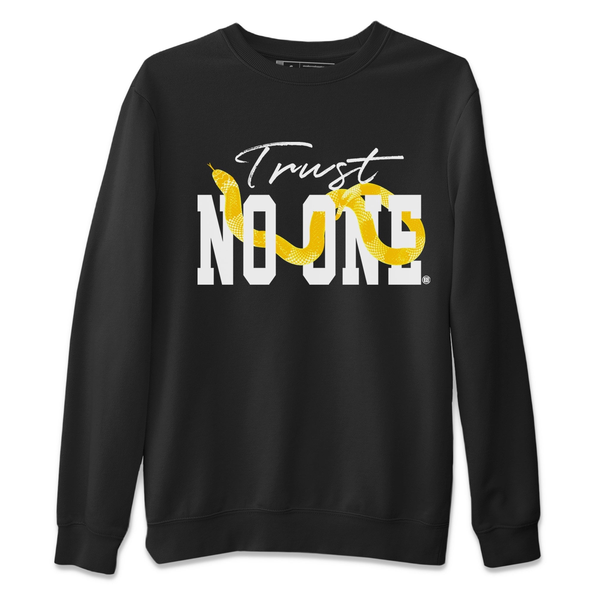 Trust No One Unisex Tops - Air Jordan 11 Yellow Python