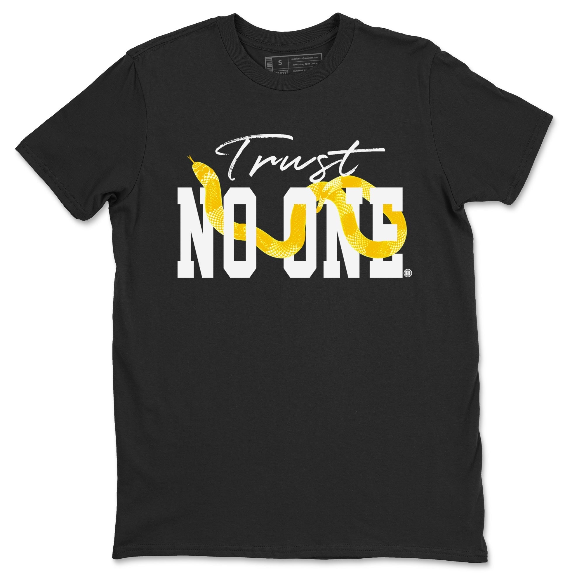 Trust No One Unisex Tops - Air Jordan 11 Yellow Python