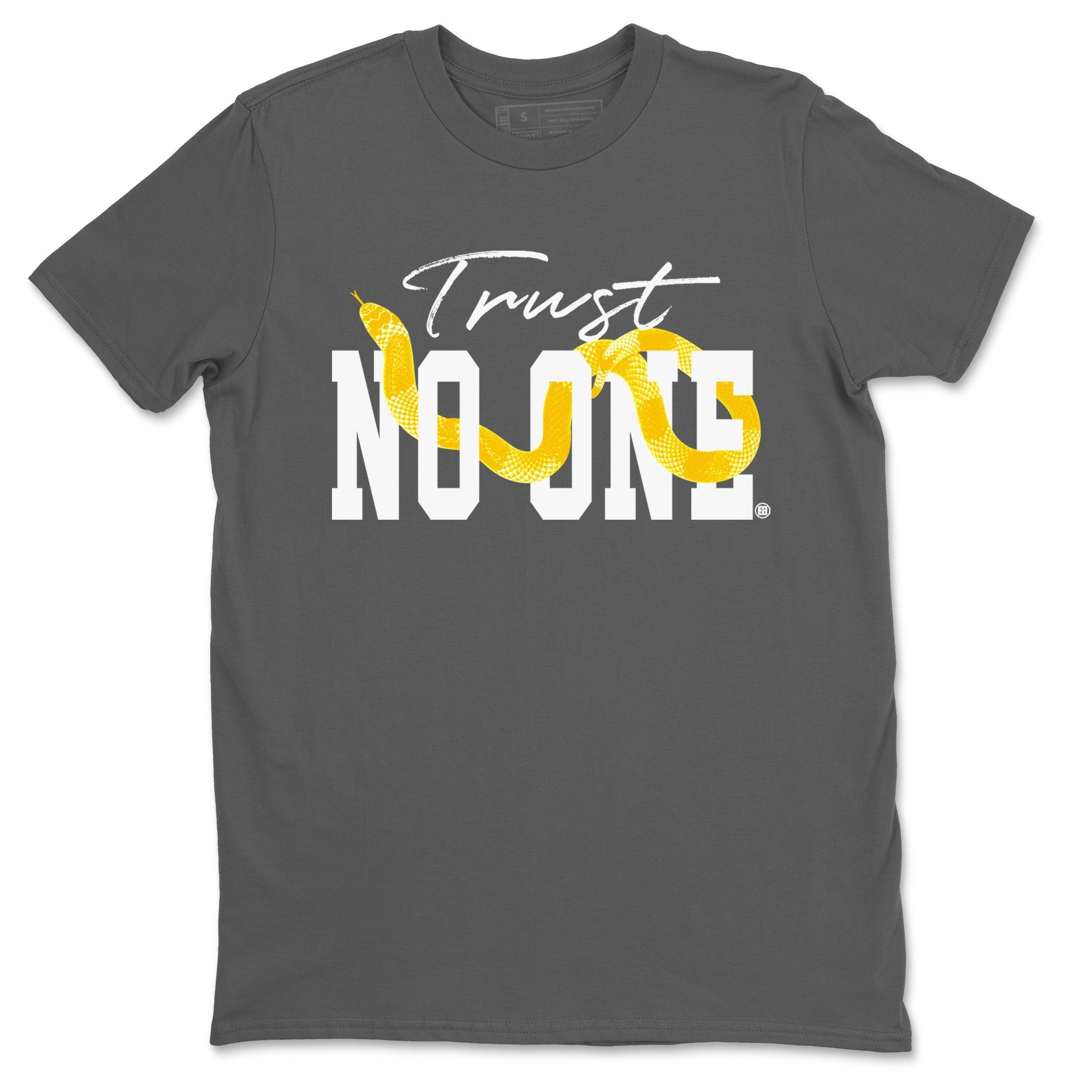 Trust No One Unisex Tops - Air Jordan 11 Yellow Python