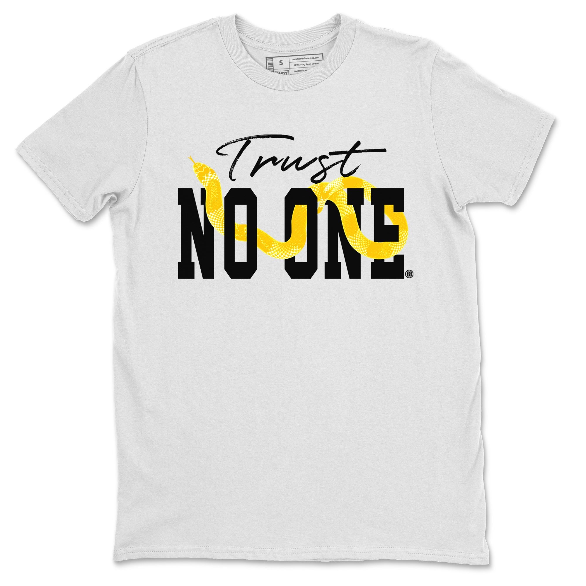 Trust No One Unisex Tops - Air Jordan 11 Yellow Python