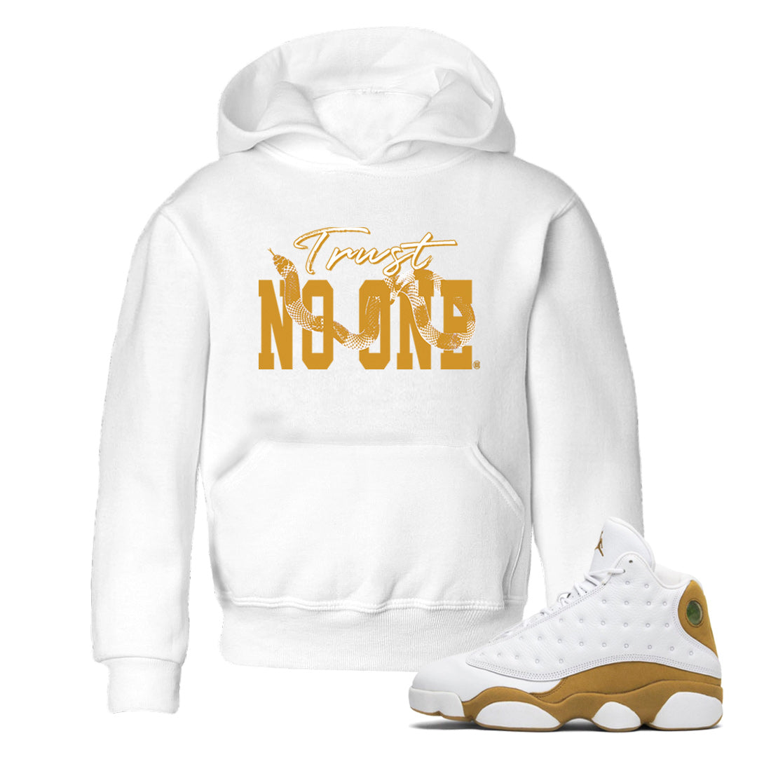 Trust No One Kids Tops - Air Jordan 13 Wheat