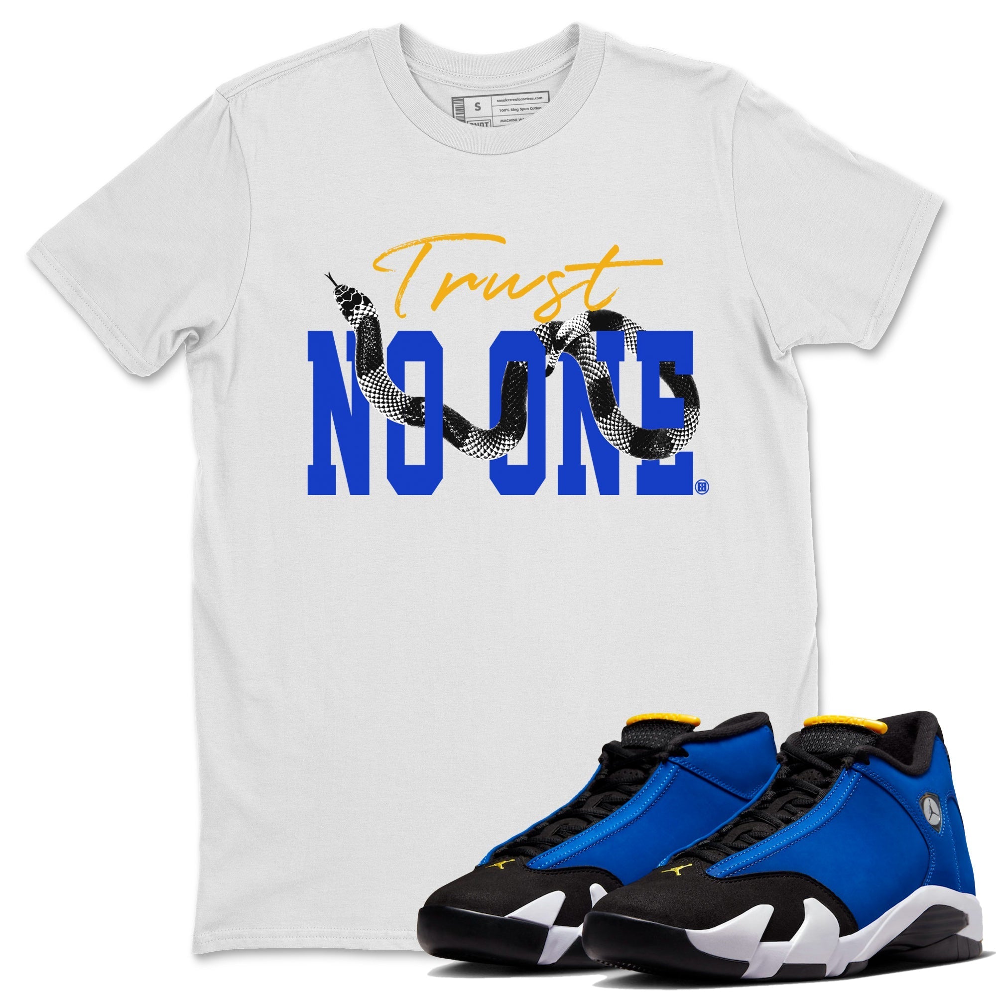 Trust No One Unisex Tops - Air Jordan 14 Laney
