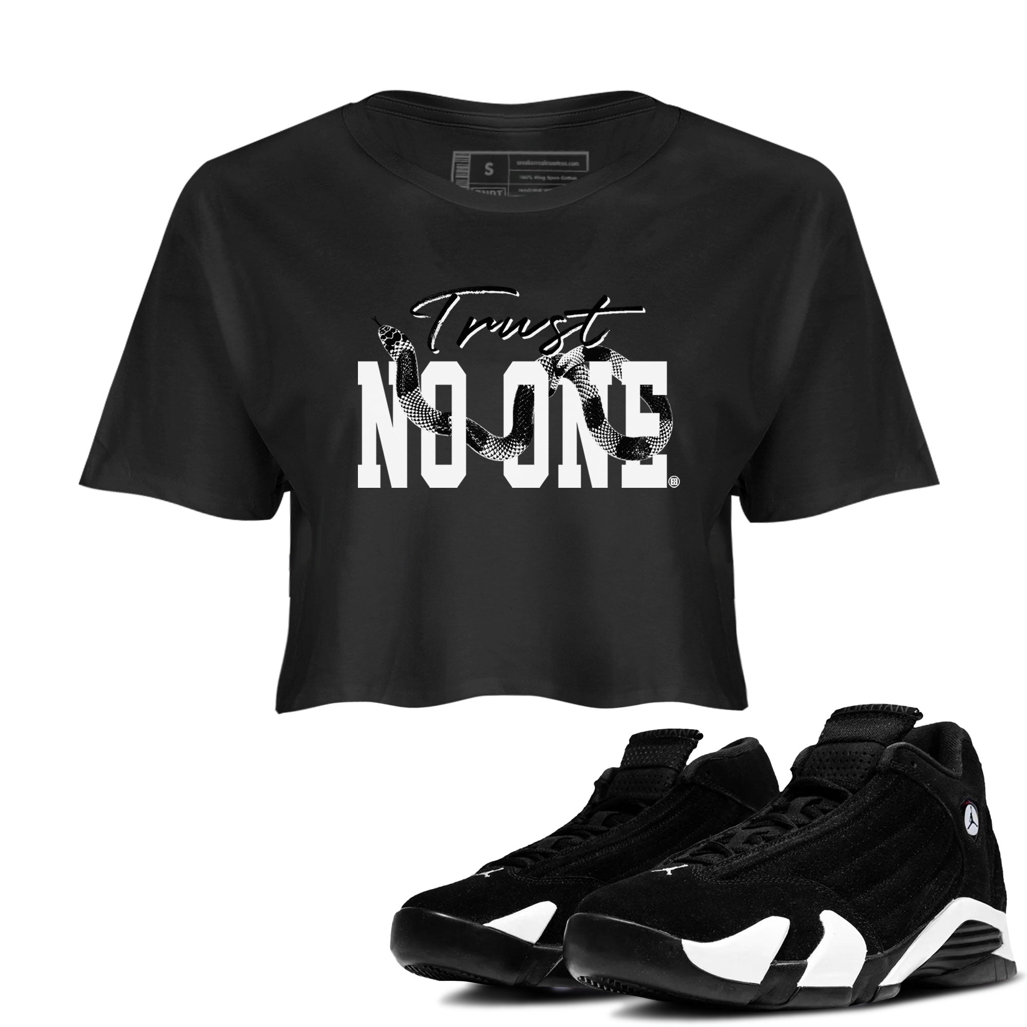 Trust No One snkmatch Women's Top - Air Jordan 14 Panda