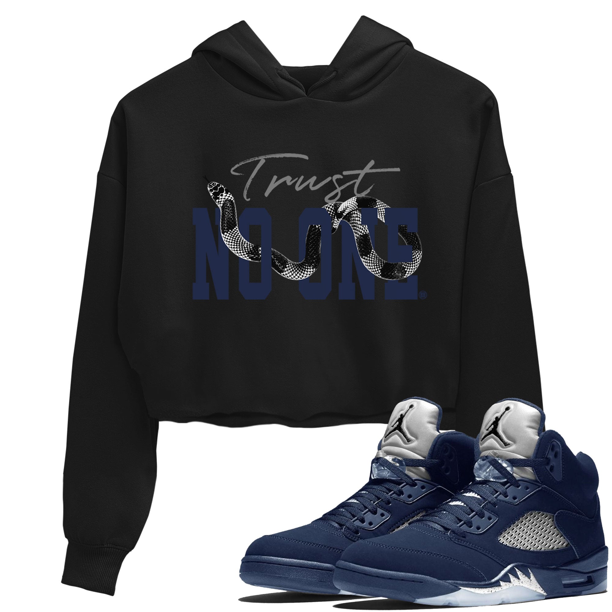 Trust No One snkmatch Women's Top - Air Jordan 5 Georgetown