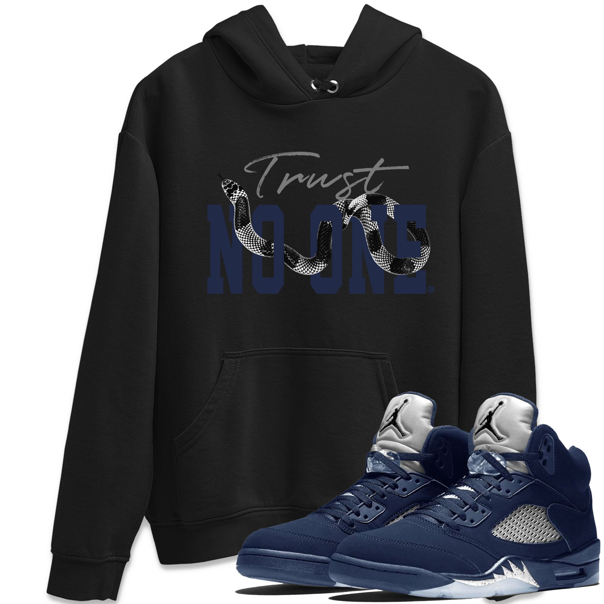 Trust No One snkmatch Tee - Air Jordan 5 Georgetown