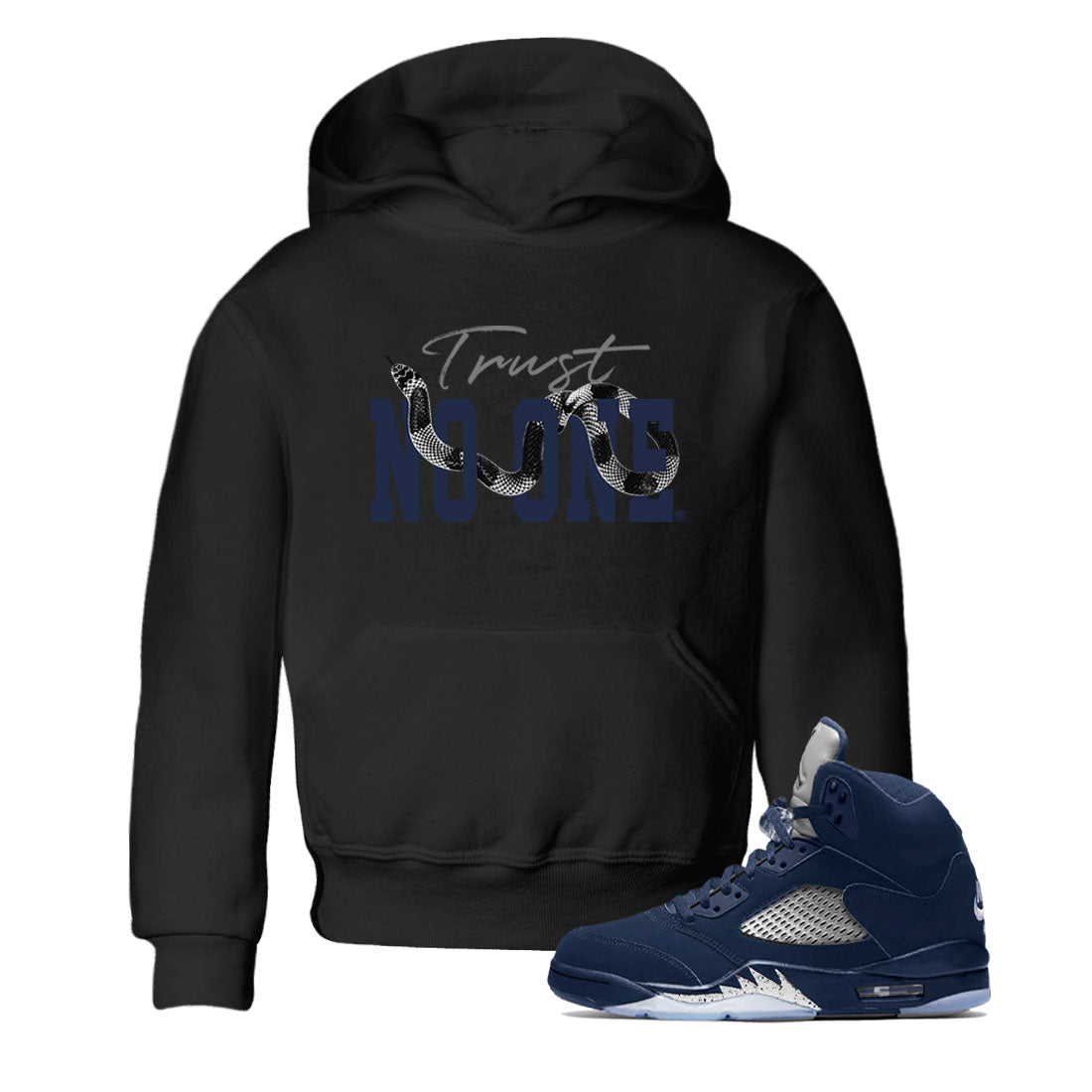 Trust No One snkmatch Tee Kids - Air Jordan 5 Georgetown