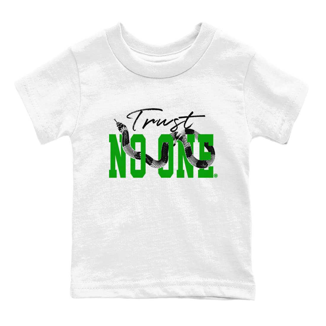 Trust No One snkmatch Tees Kids - Air Jordan 5 Lucky Green