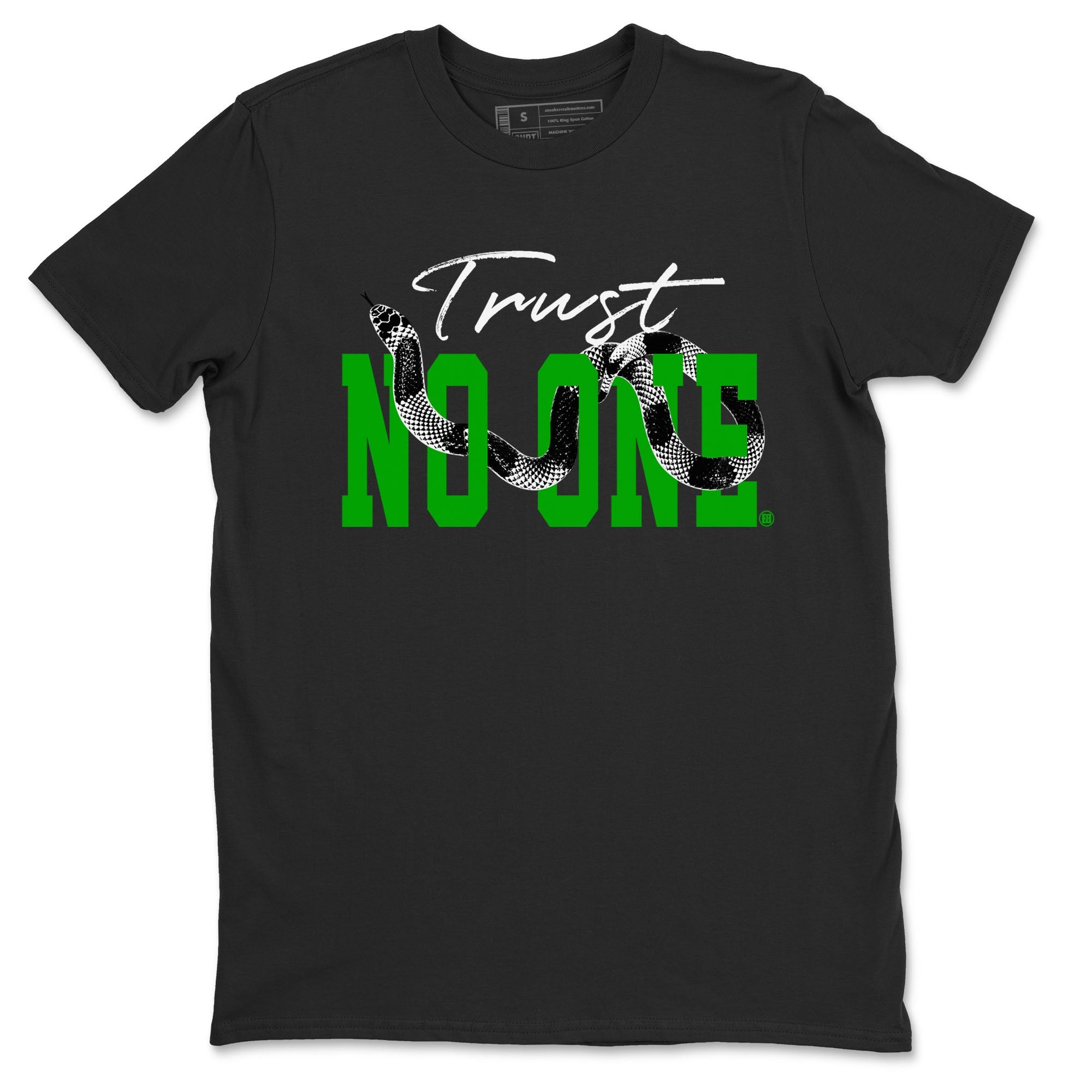 Trust No One snkmatch Tees - Air Jordan 5 Lucky Green