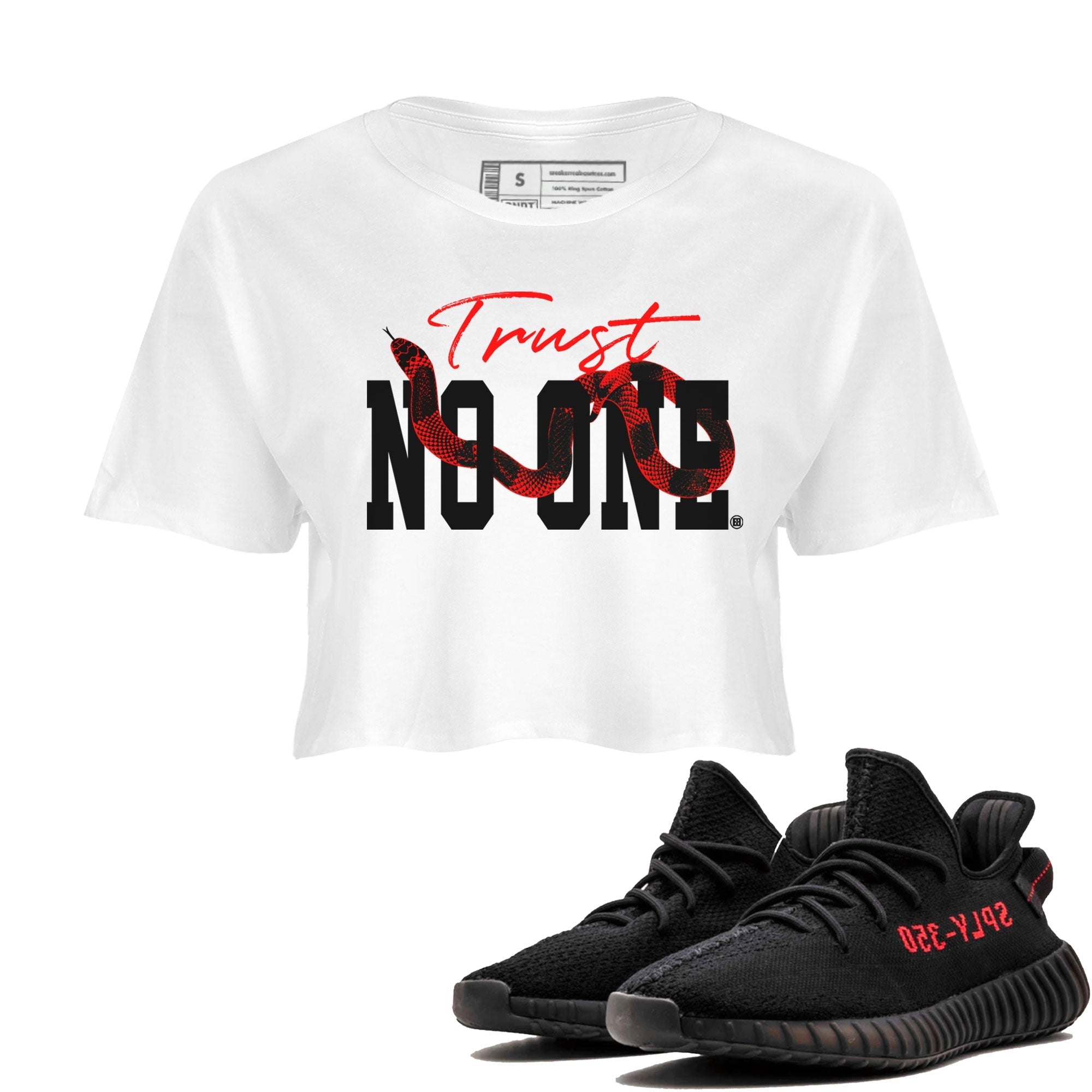 Trust No One snkmatch Women's Top - Yeezy 350 Bred