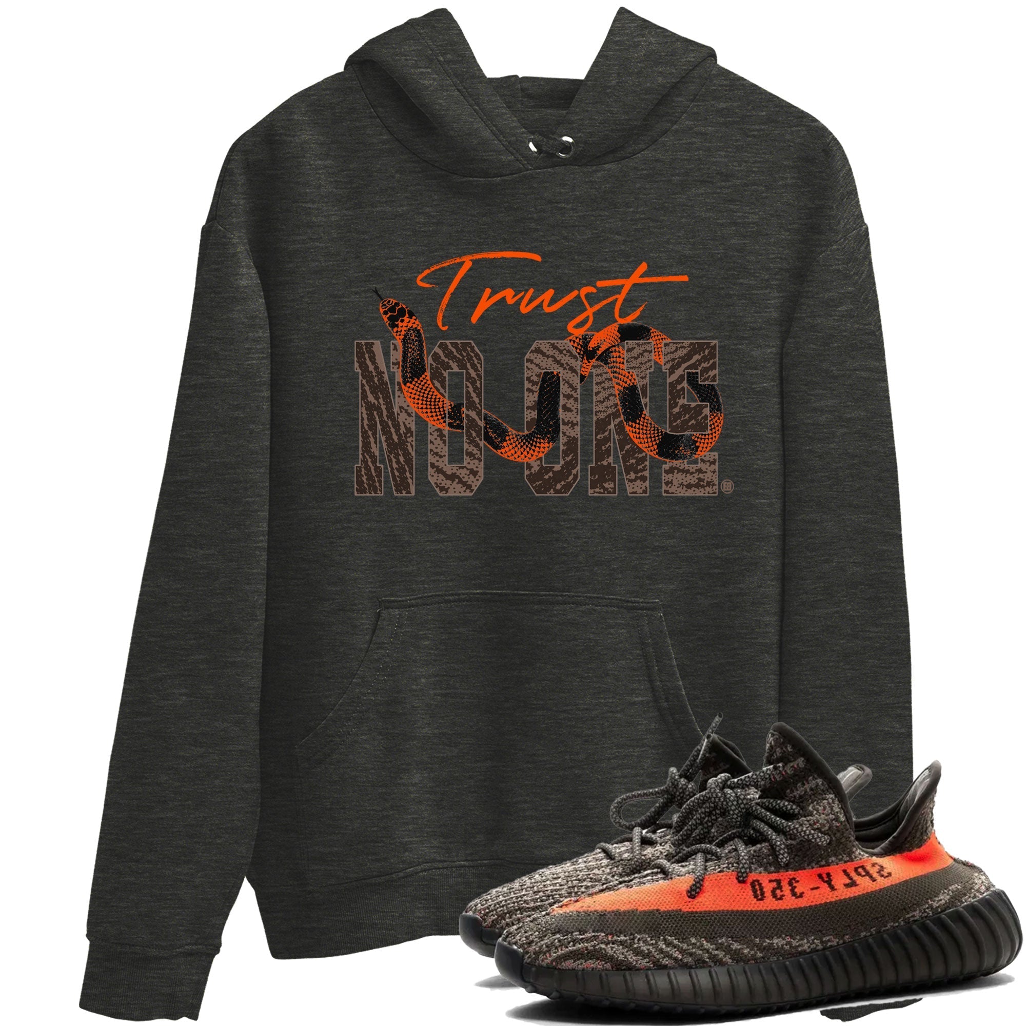 Trust No One snkmatch Tee - Yeezy 350 Carbon Beluga