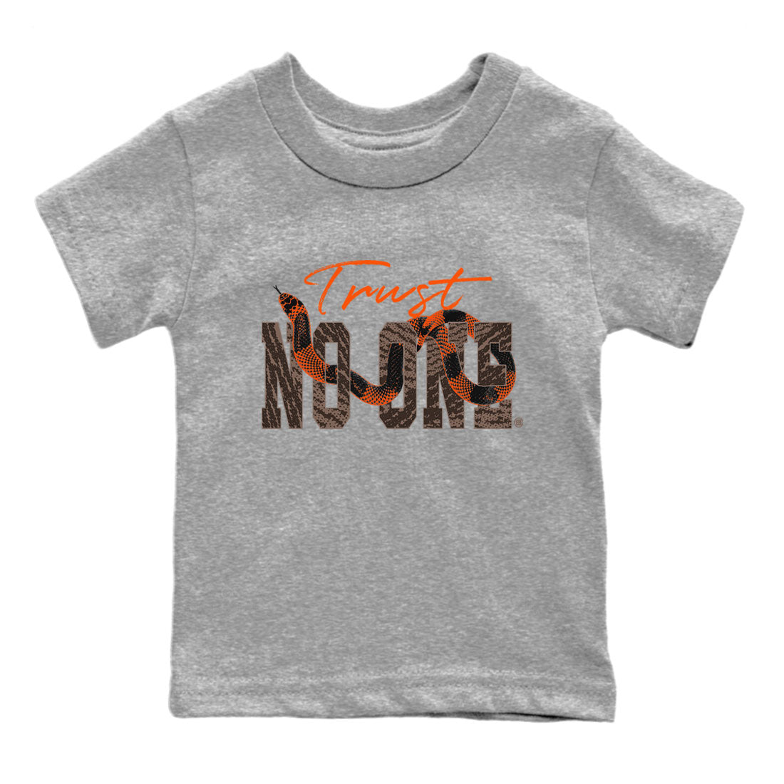 Trust No One snkmatch Tee Kids - Yeezy 350 Carbon Beluga