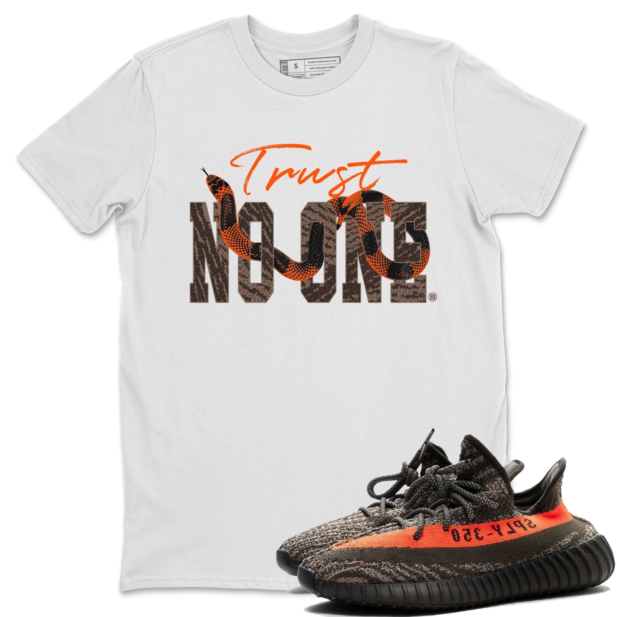 Trust No One snkmatch Tee - Yeezy 350 Carbon Beluga