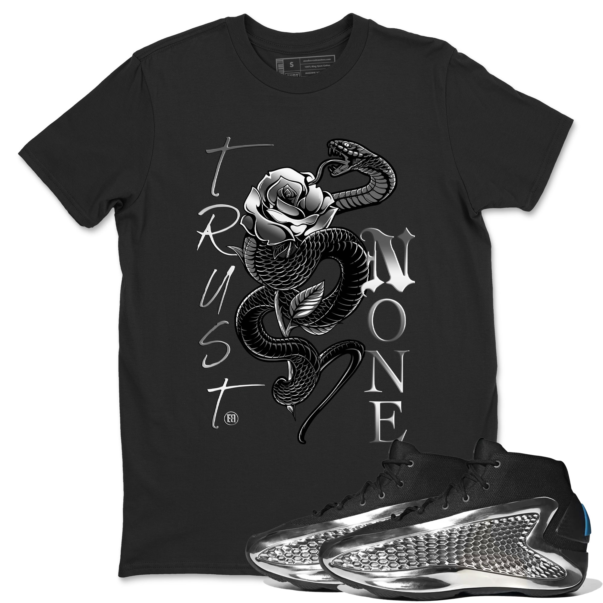 Trust None snkmatch Tees - AE 1 Silver Metallic