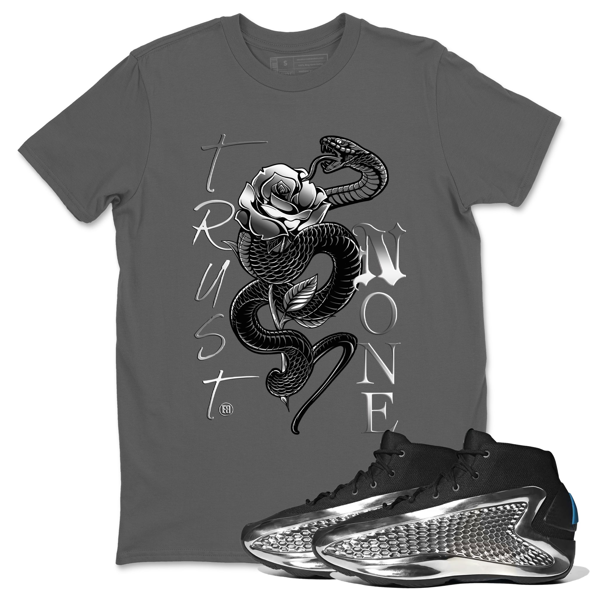 Trust None snkmatch Tees - AE 1 Silver Metallic