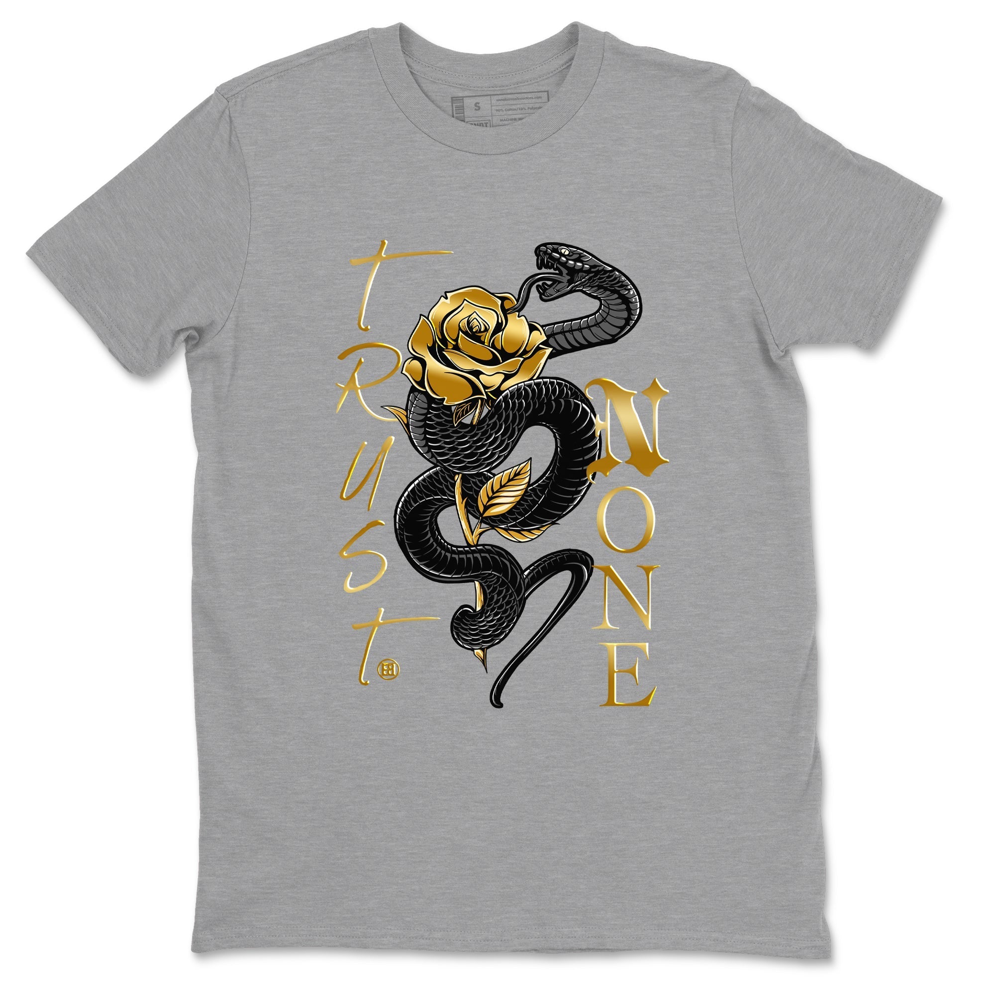 Trust None snkmatch Tees - Air Jordan 1 Black Metallic Gold