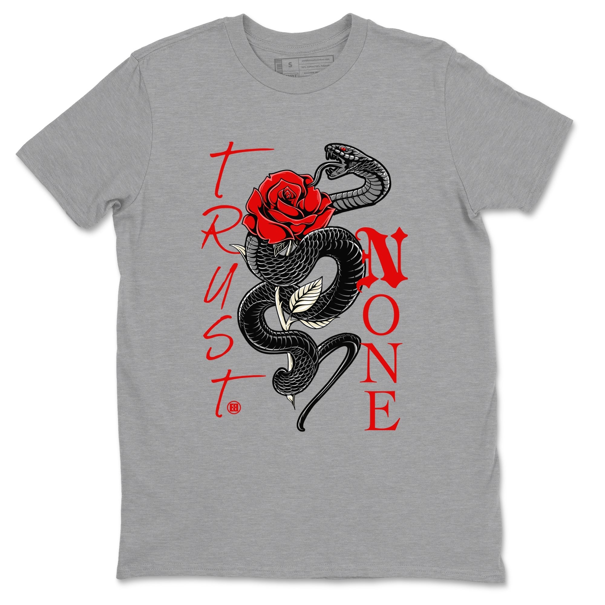 Trust None snkmatch Tees - Air Jordan 1 Black Toe Reimagined