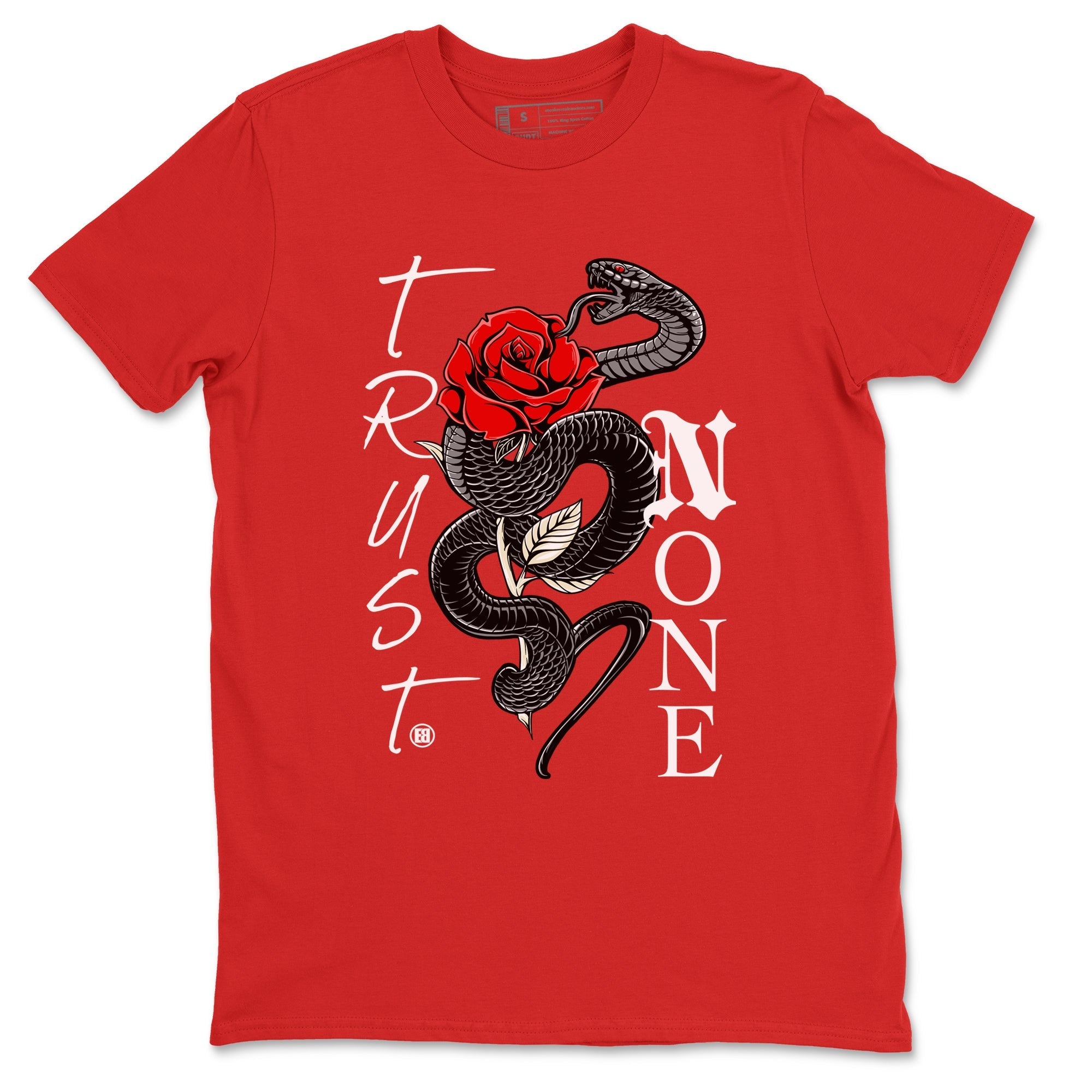 Trust None snkmatch Tees - Air Jordan 1 Black Toe Reimagined