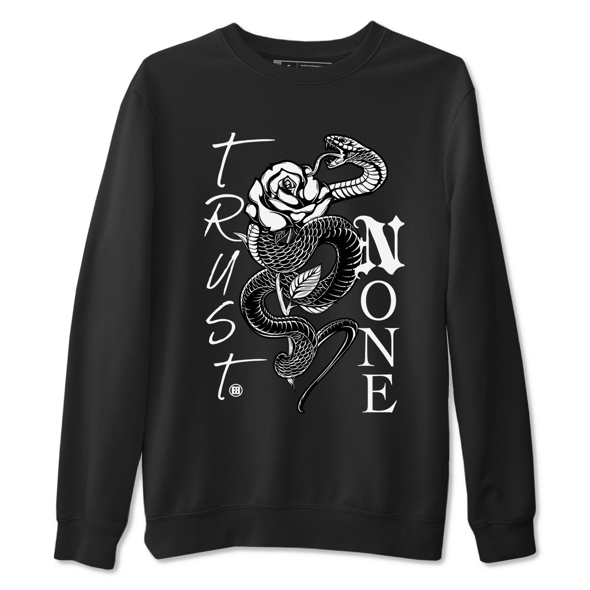 Trust None snkmatch Tees - Air Jordan 1 Black White