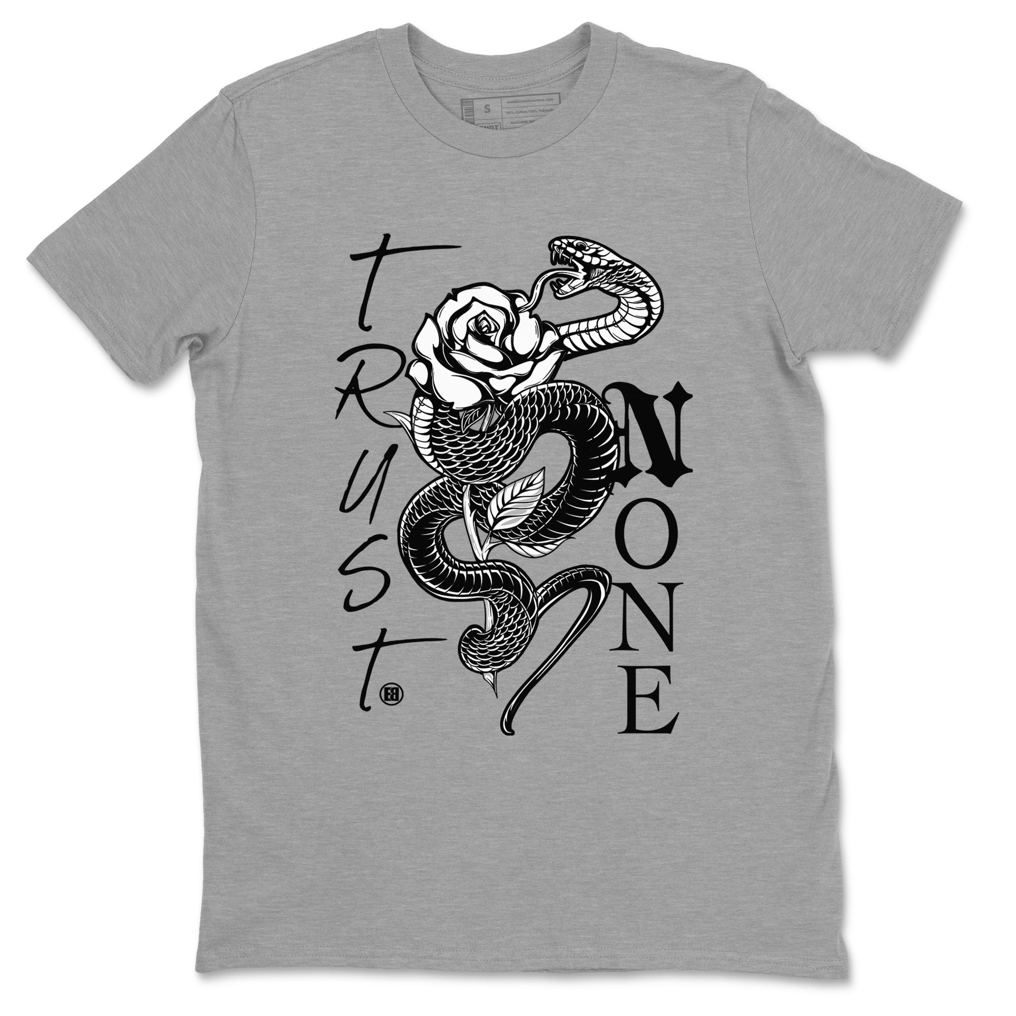 Trust None snkmatch Tees - Air Jordan 1 Black White