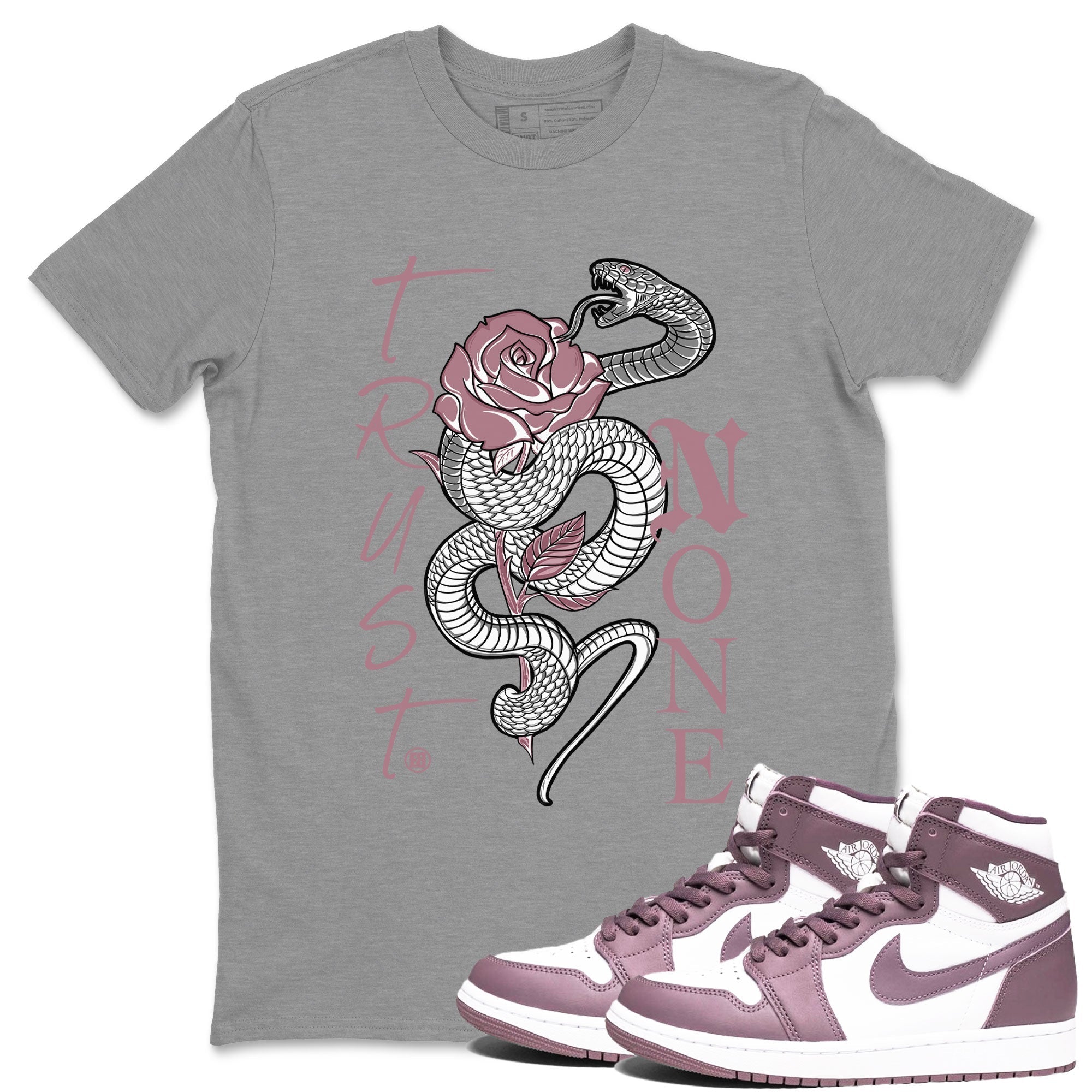 Trust None snkmatch Tee - Air Jordan 1 Mauve