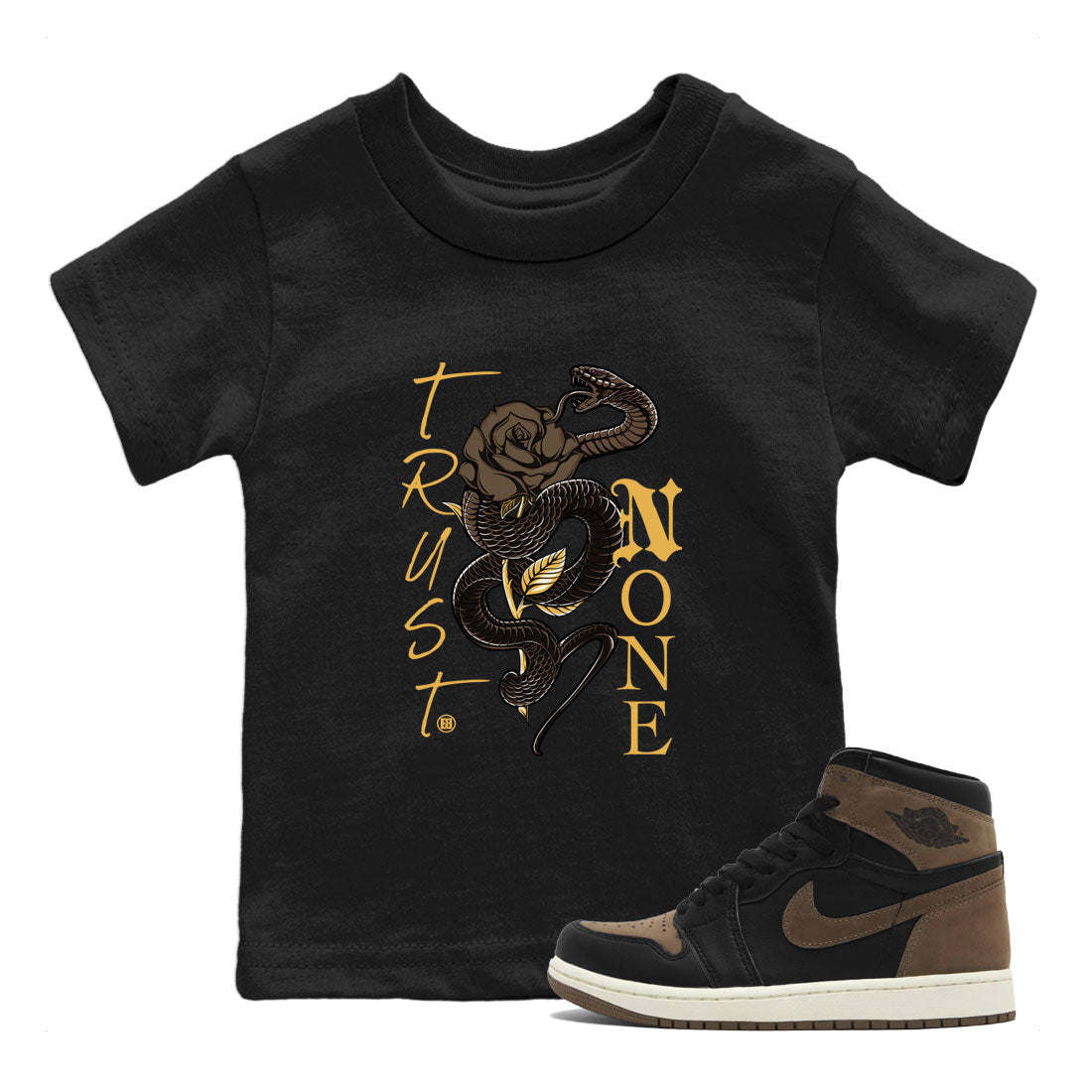 Trust None snkmatch Tee Kids - Air Jordan 1 Palomino