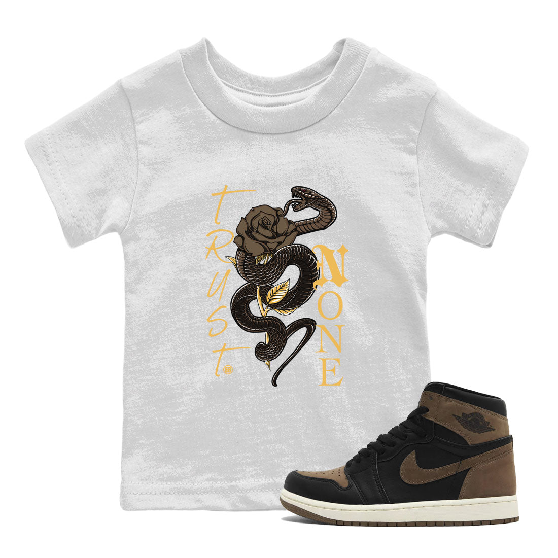 Trust None snkmatch Tee Kids - Air Jordan 1 Palomino