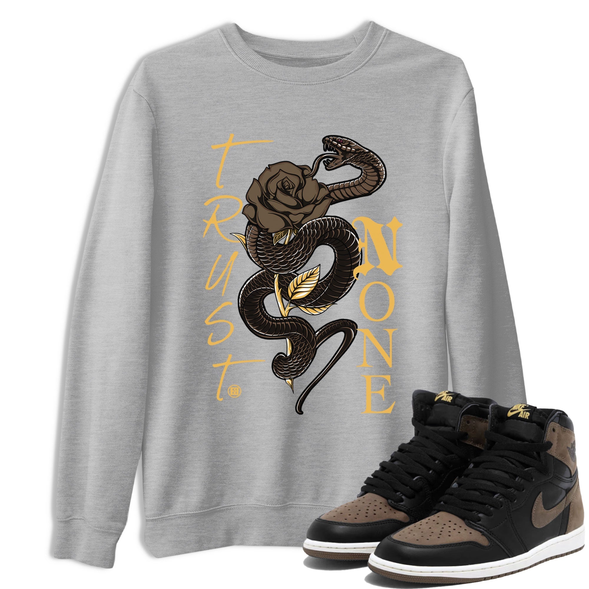 Trust None snkmatch Tee - Air Jordan 1 Palomino