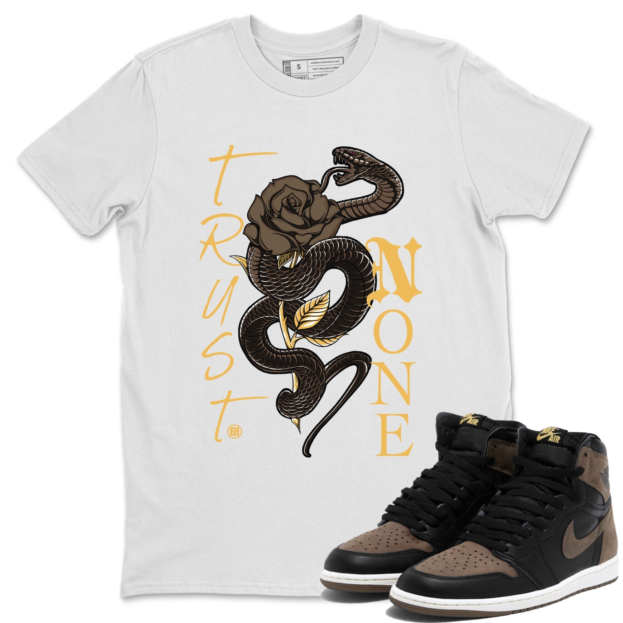 Trust None snkmatch Tee - Air Jordan 1 Palomino