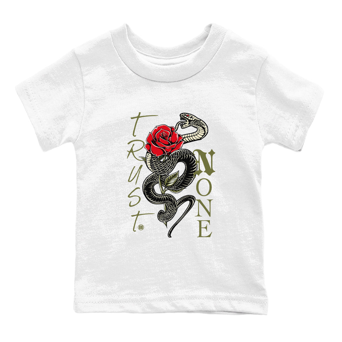 Trust None snkmatch Tees Kids - Air Jordan 1 Travis Scott Medium Olive