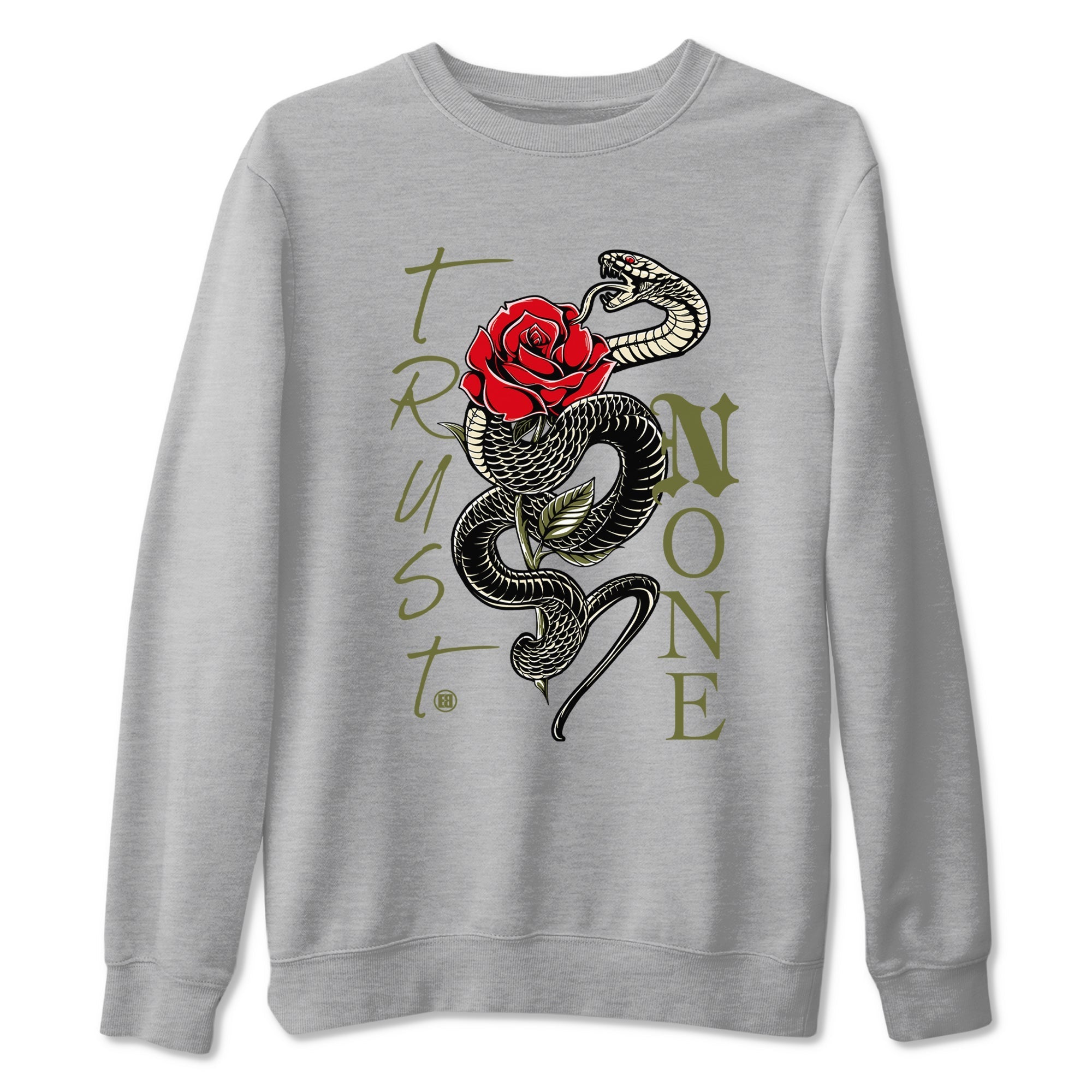 Trust None snkmatch Tees - Air Jordan 1 Travis Scott Medium Olive