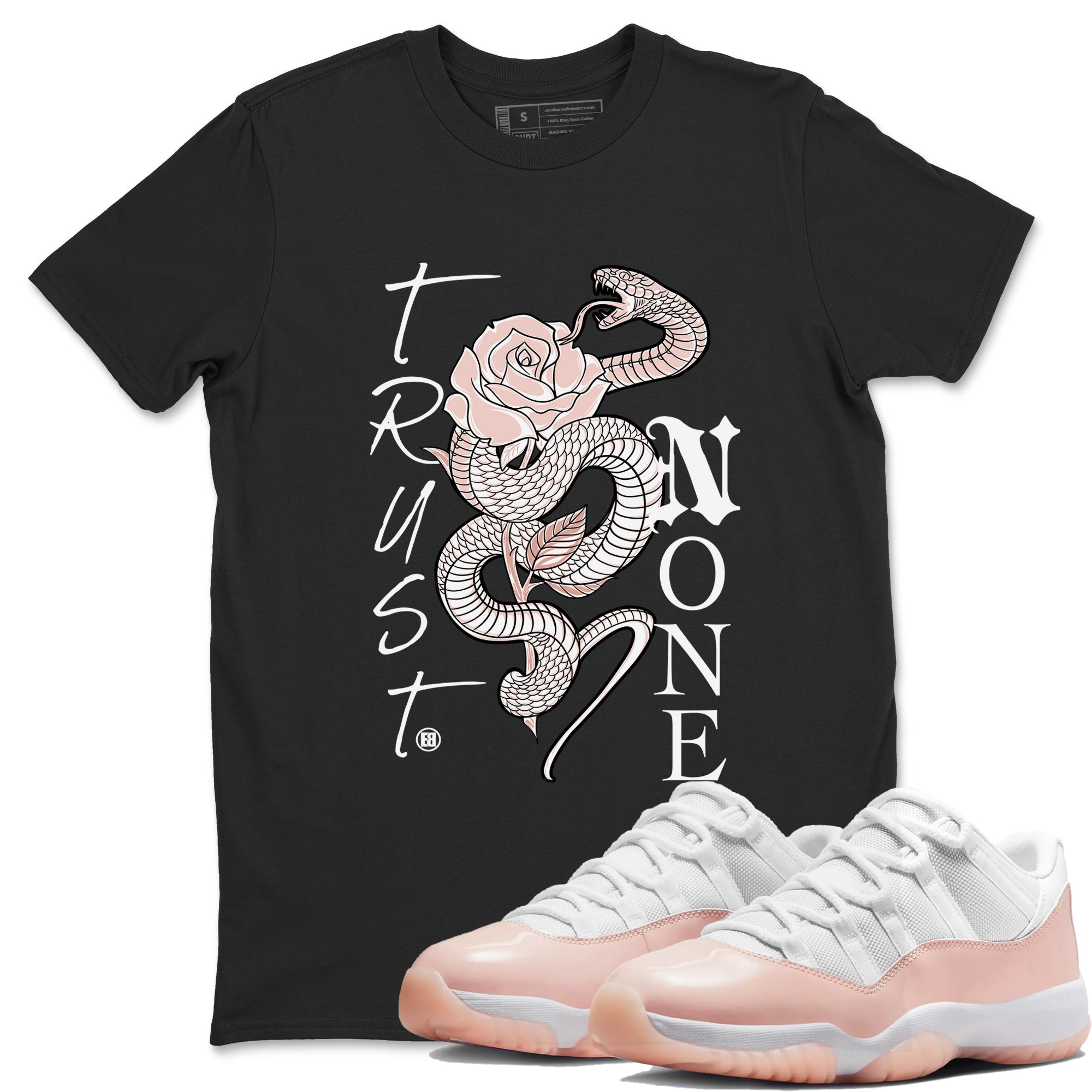 Trust None snkmatch Tees - Air Jordan 11 Legend Pink