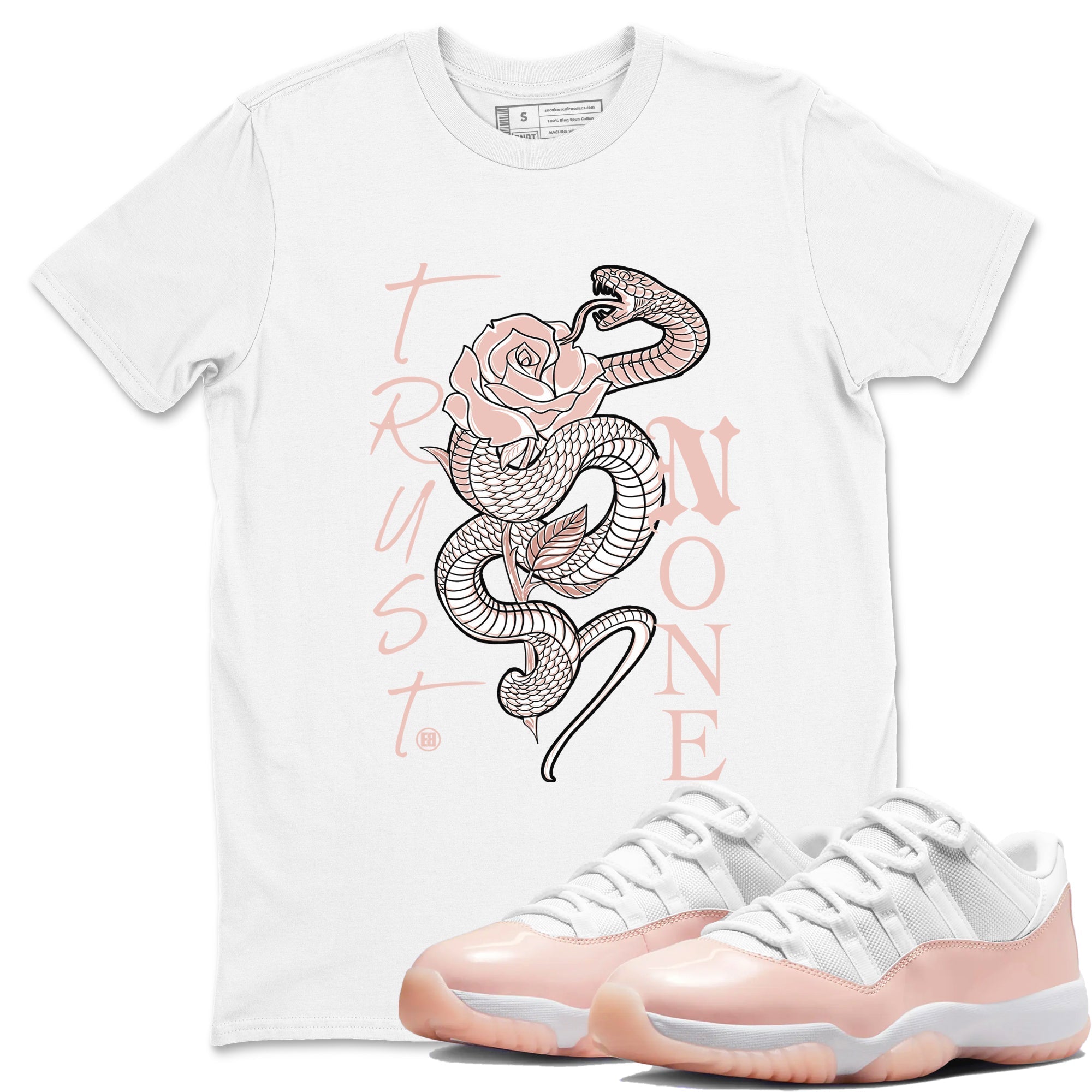 Trust None snkmatch Tees - Air Jordan 11 Legend Pink