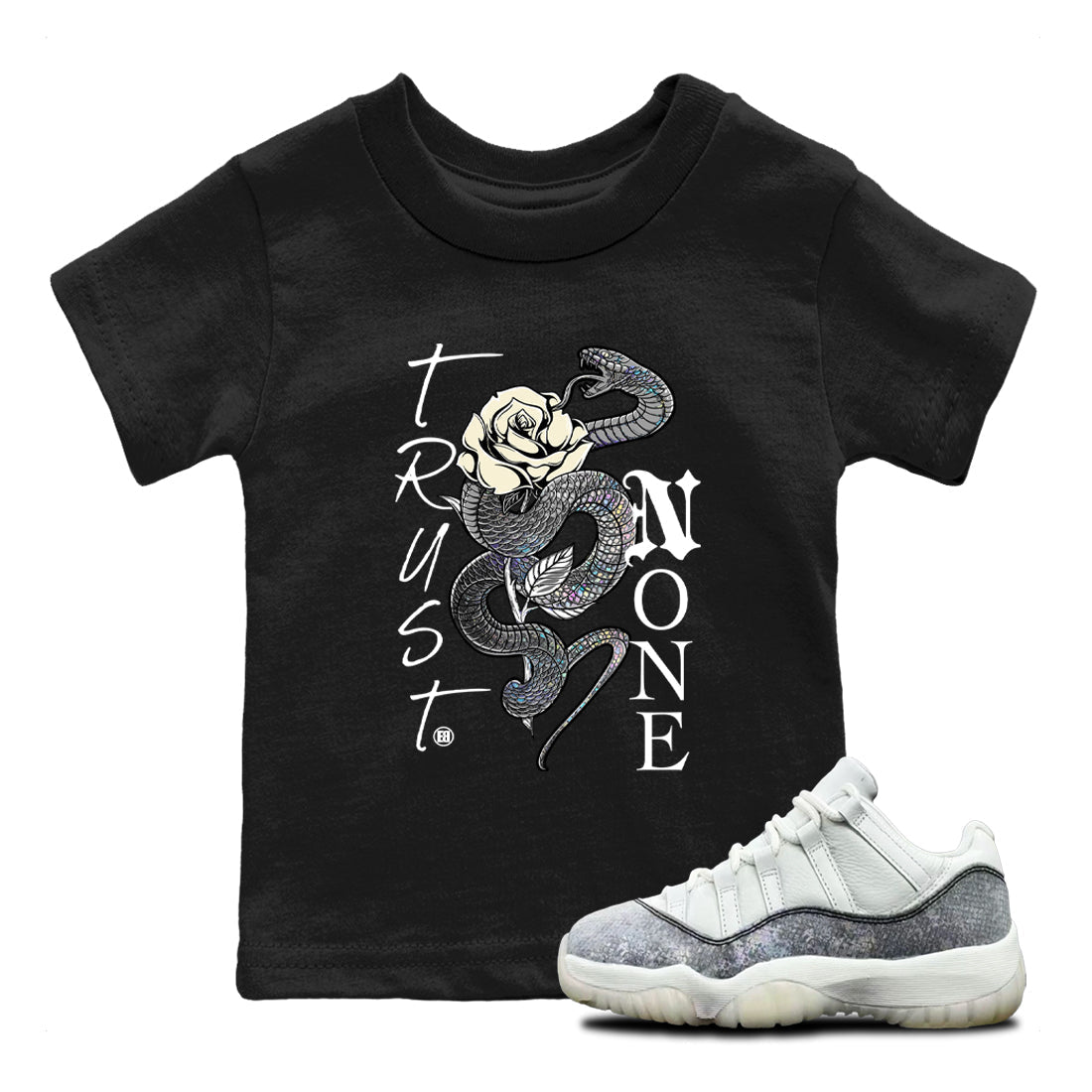 Trust None snkmatch Tees Kids - Air Jordan 11 Year Of The Snake