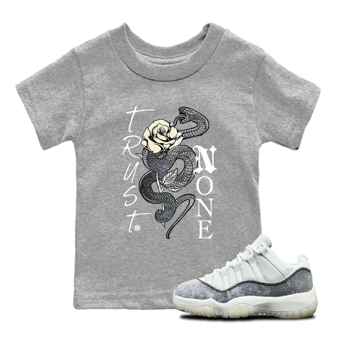 Trust None snkmatch Tees Kids - Air Jordan 11 Year Of The Snake