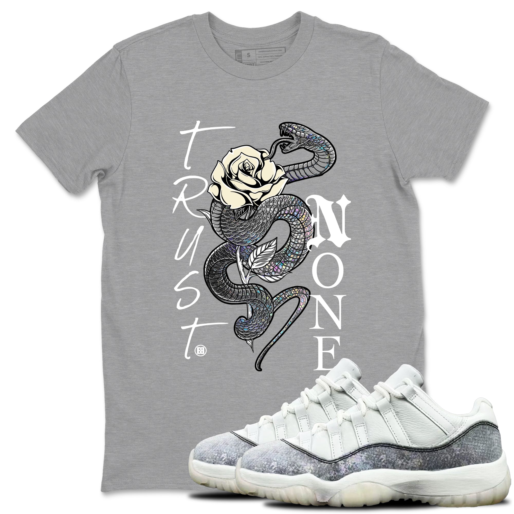 Trust None snkmatch Tees - Air Jordan 11 Year Of The Snake