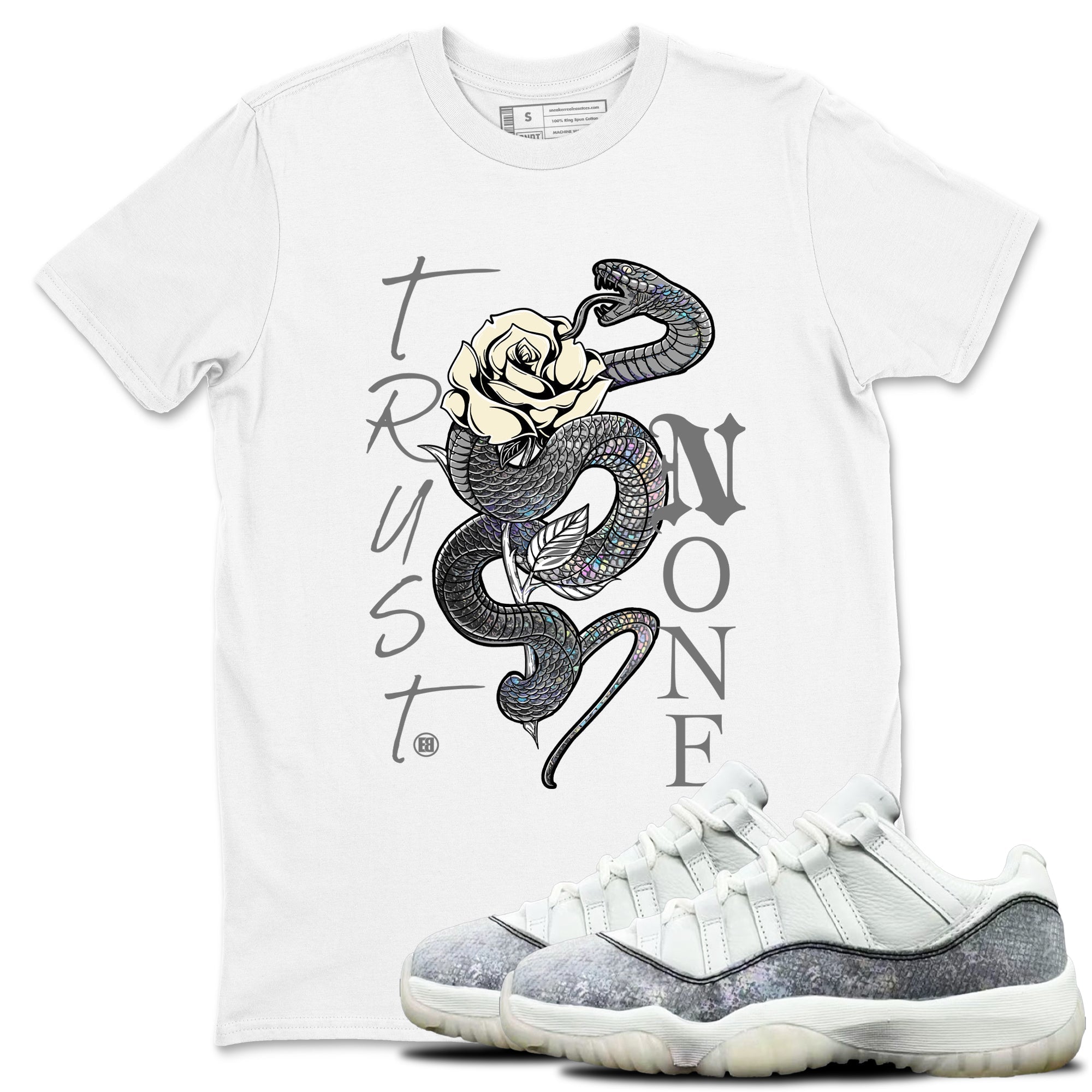 Trust None snkmatch Tees - Air Jordan 11 Year Of The Snake