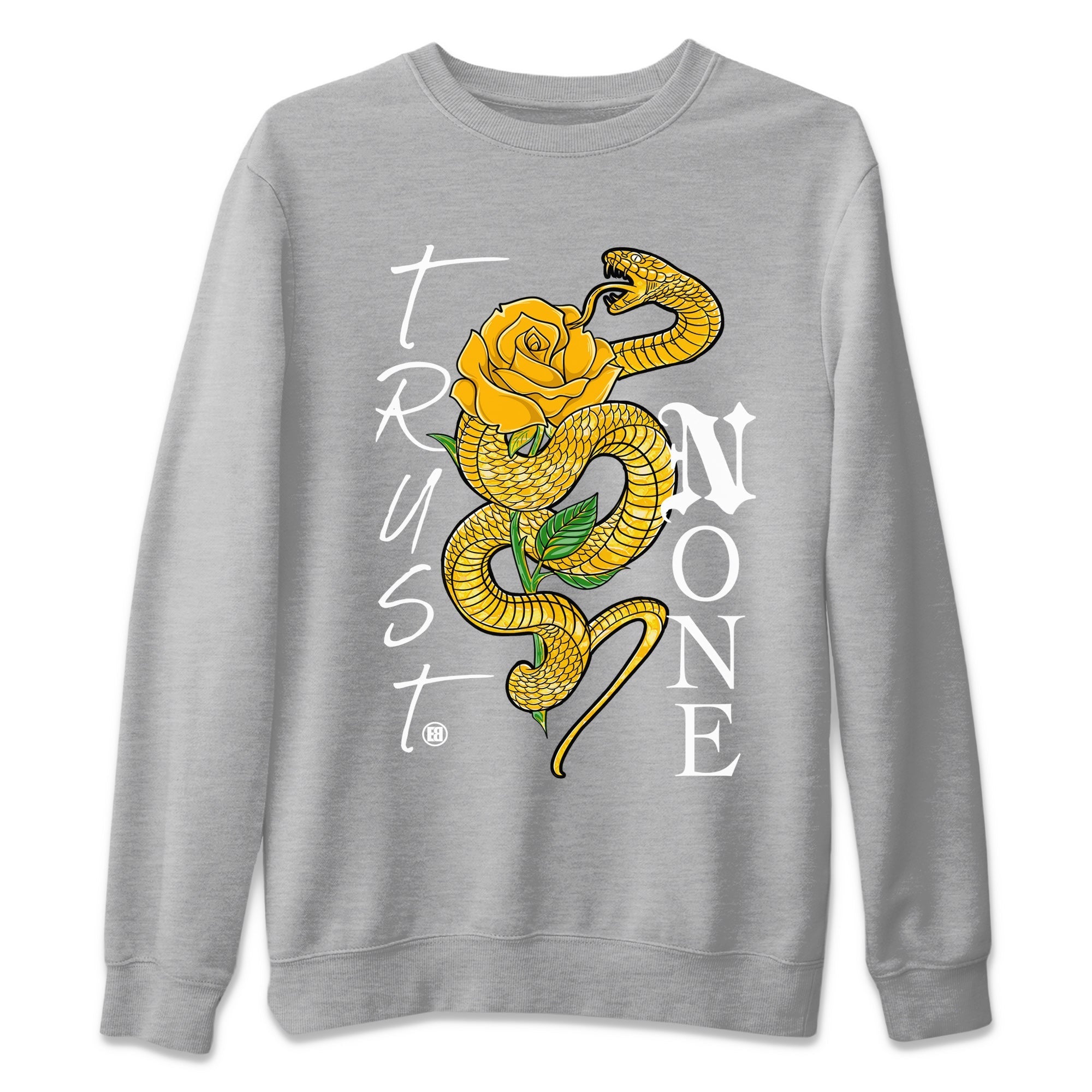 Trust None Unisex Tops - Air Jordan 11 Yellow Python