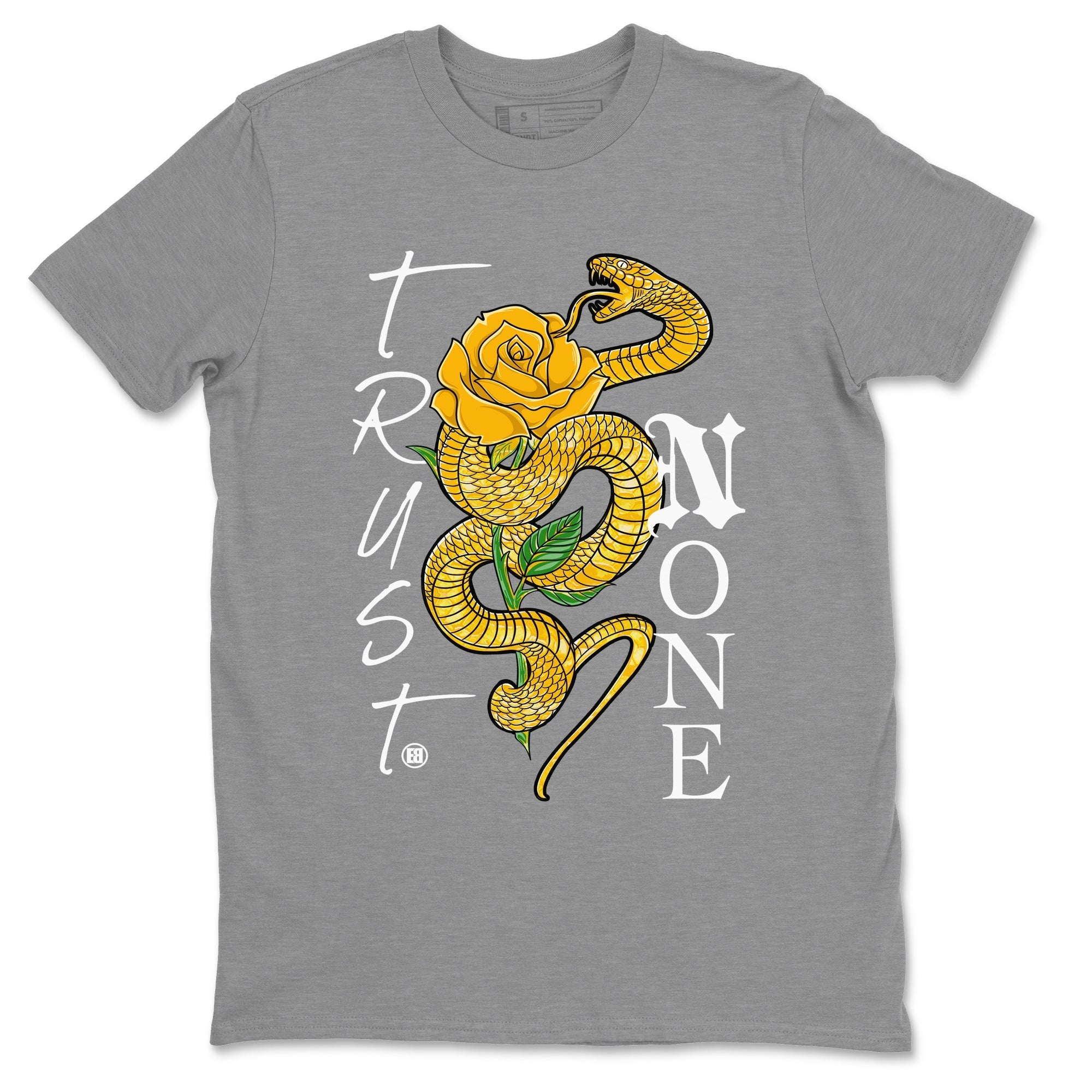 Trust None Unisex Tops - Air Jordan 11 Yellow Python