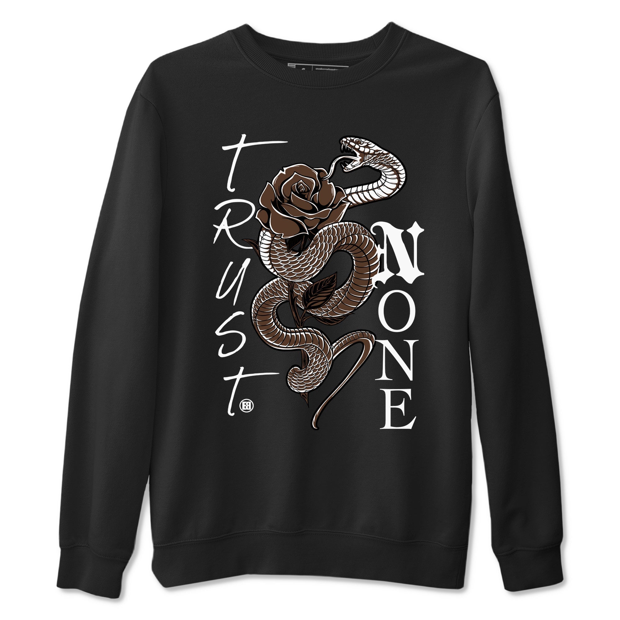 Trust None snkmatch Tees - Air Jordan 12 Baroque Brown