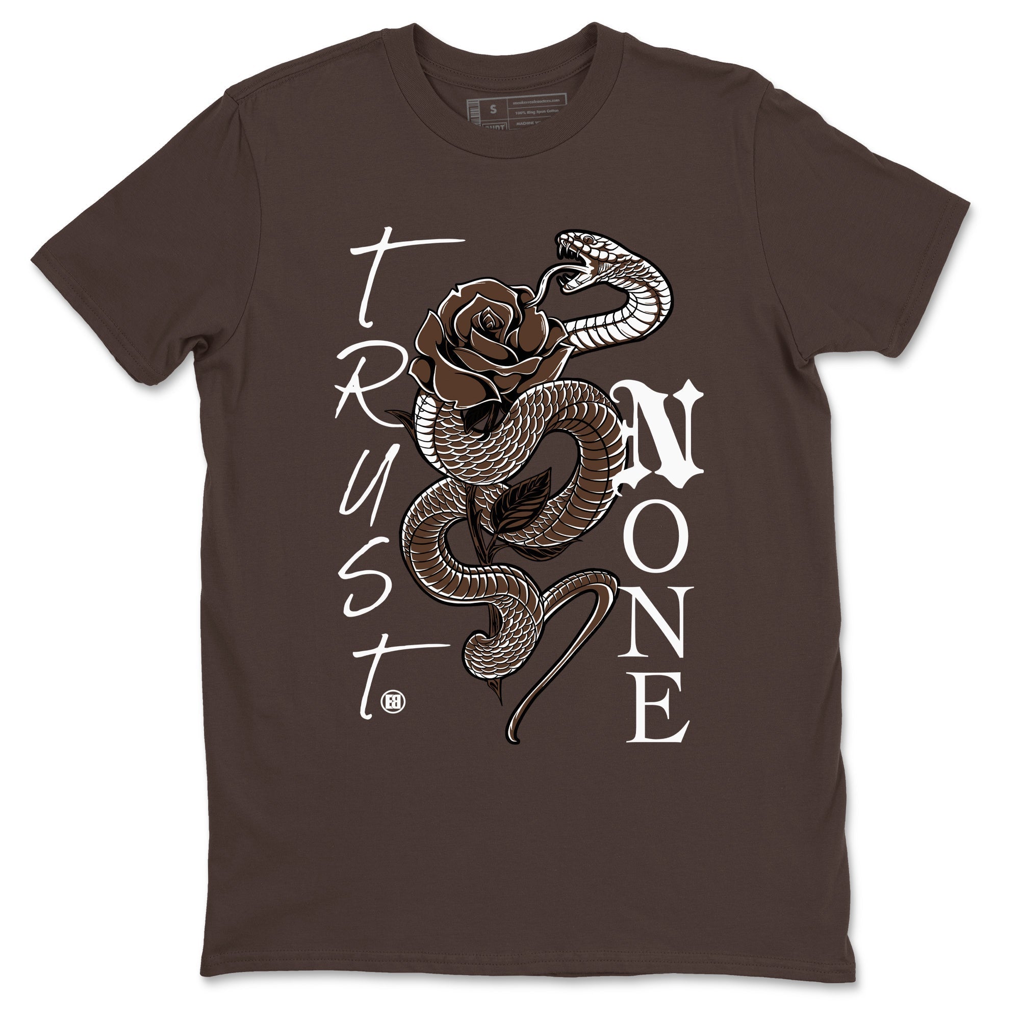 Trust None snkmatch Tees - Air Jordan 12 Baroque Brown