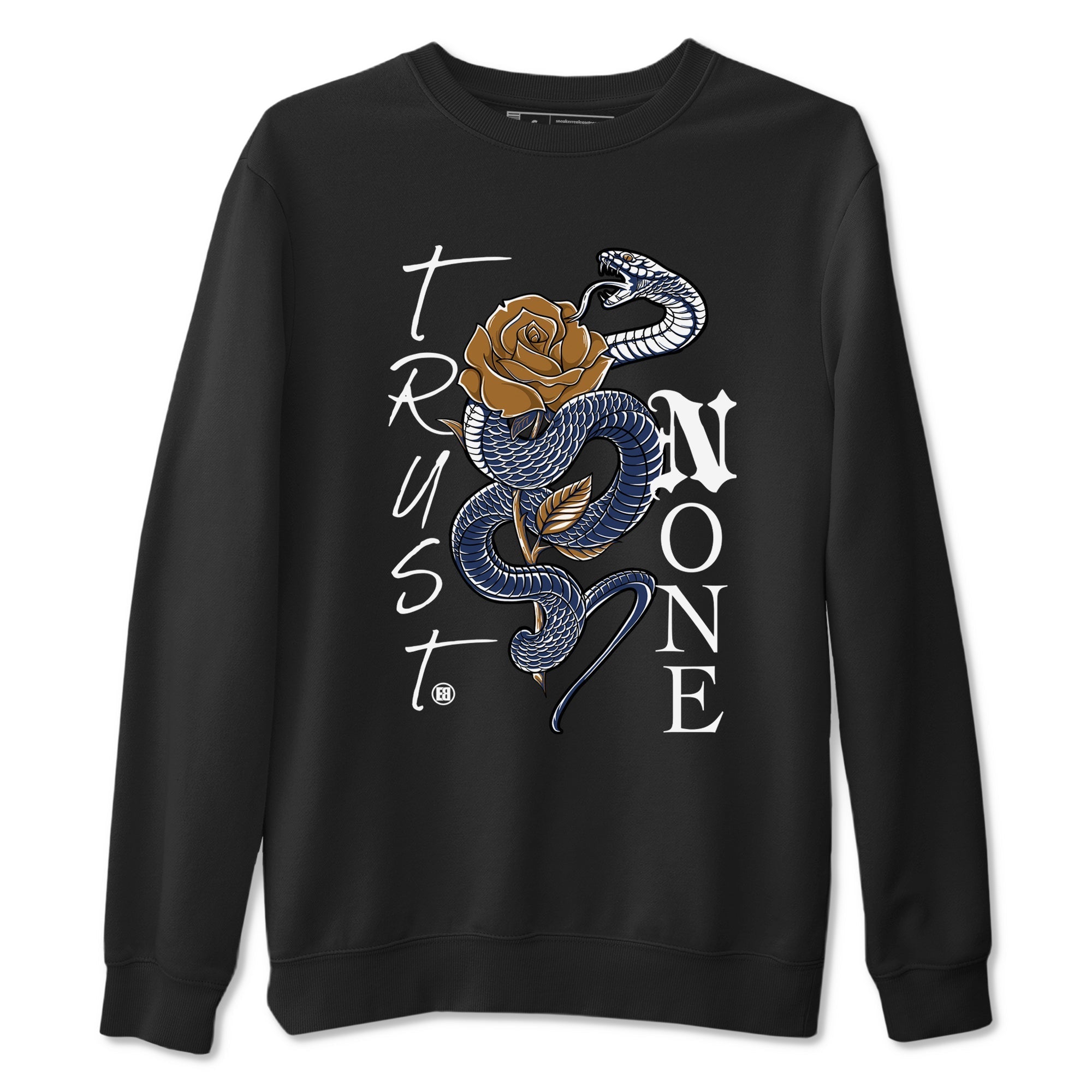 Trust None snkmatch Tees - Air Jordan 13 Midnight Navy