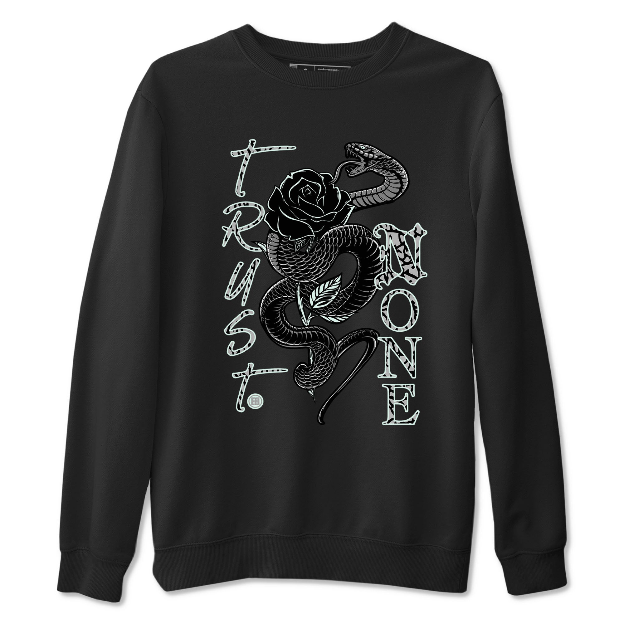 Trust None snkmatch Tees - Air Jordan 3 Green Glow