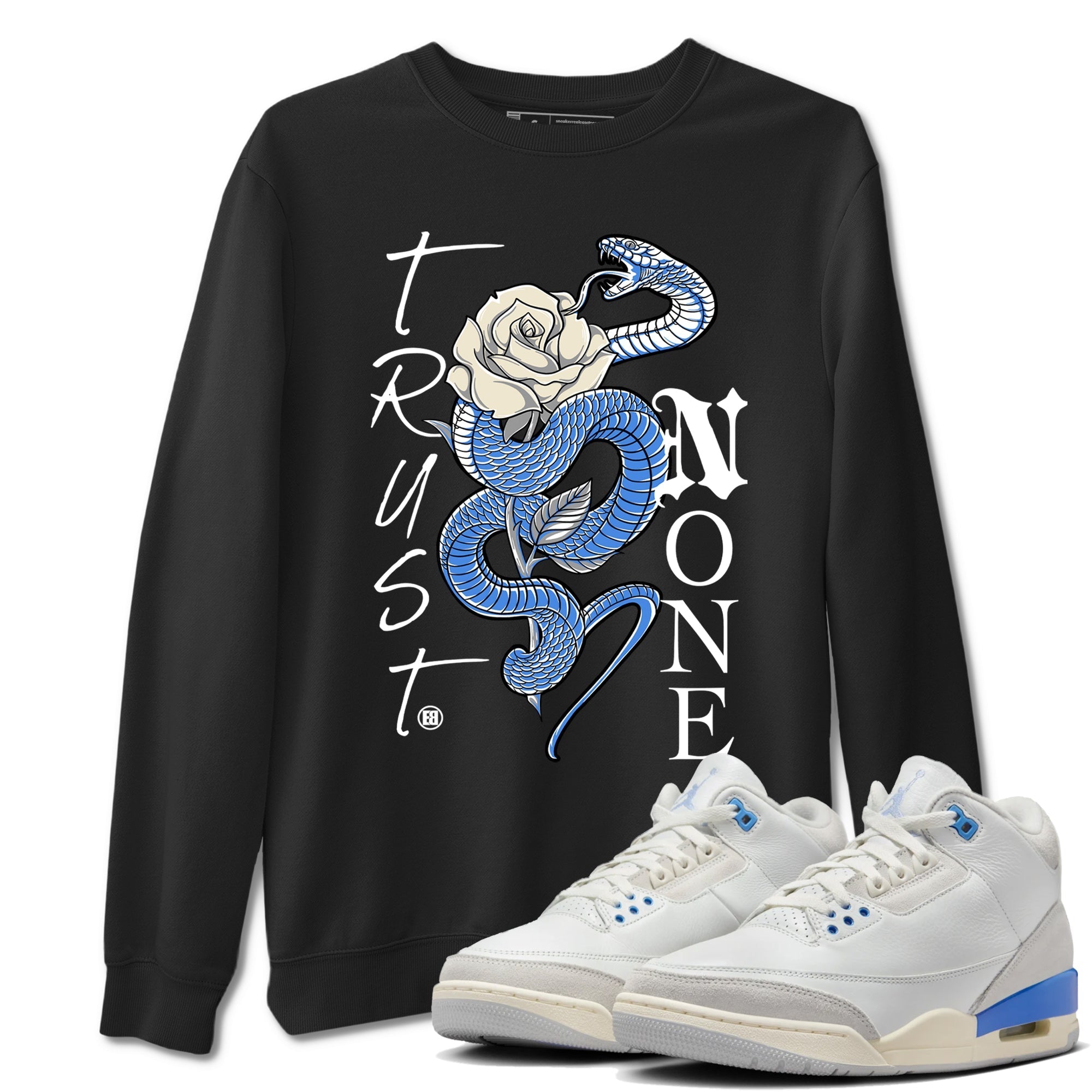 Trust None snkmatch Tees - Air Jordan 3 Lucky Shorts