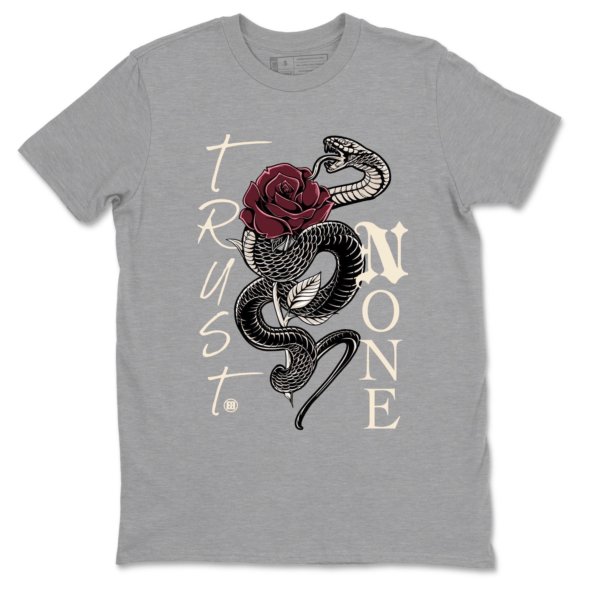 Trust None snkmatch Tees - Air Jordan 4 A Ma Maniere x Fossil Stone