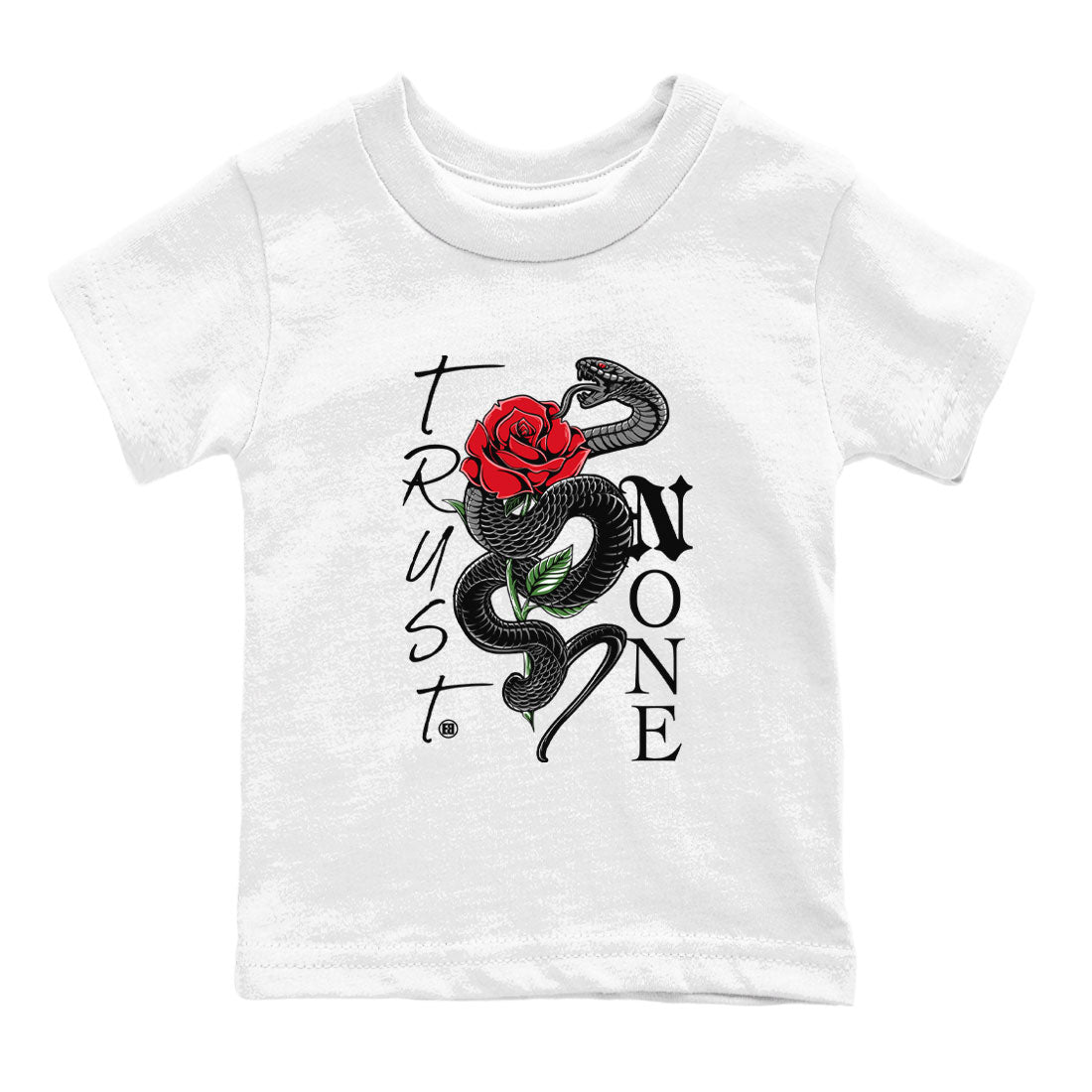 Trust None snkmatch Tees Kids - Air Jordan 4 Bred Reimagined