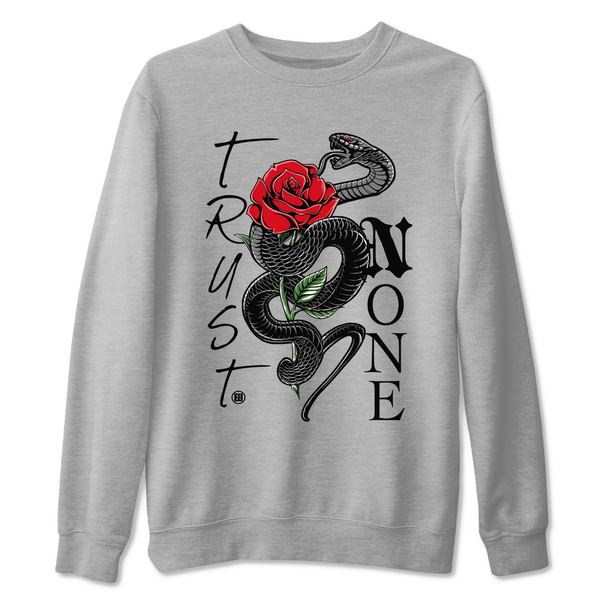 Trust None snkmatch Tees - Air Jordan 4 Bred Reimagined