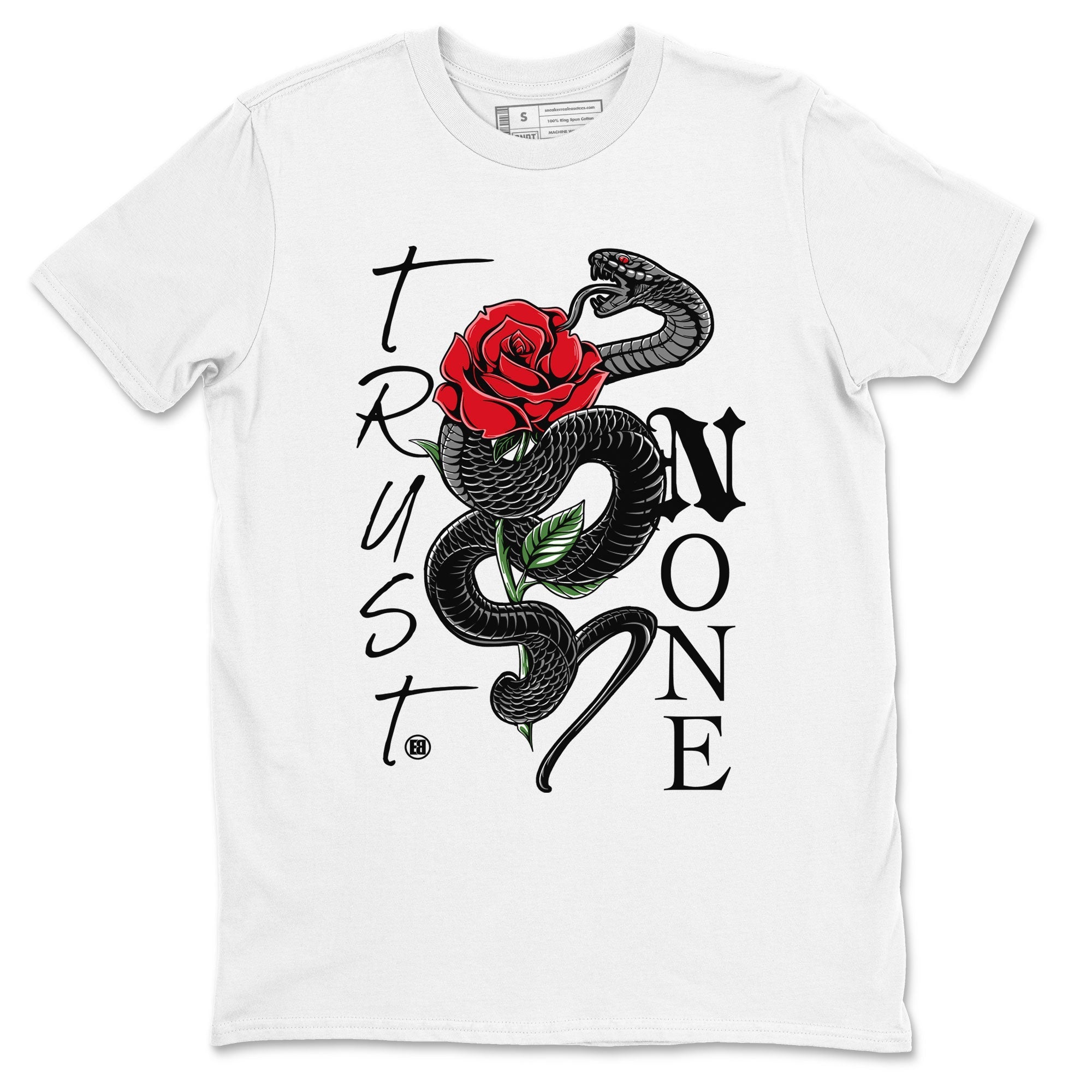 Trust None snkmatch Tees - Air Jordan 4 Bred Reimagined